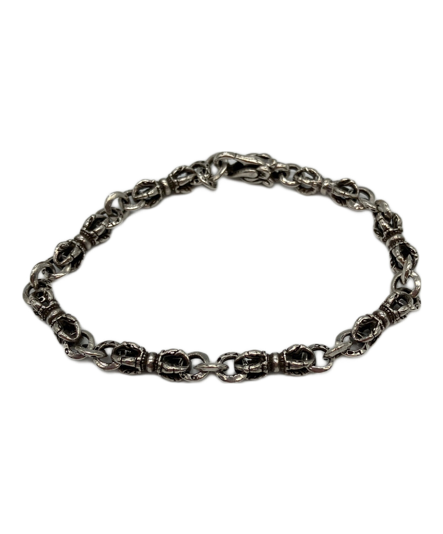 中古・古着通販】ZOCALO (ソカロ) ダブルリングブレスレット シルバー