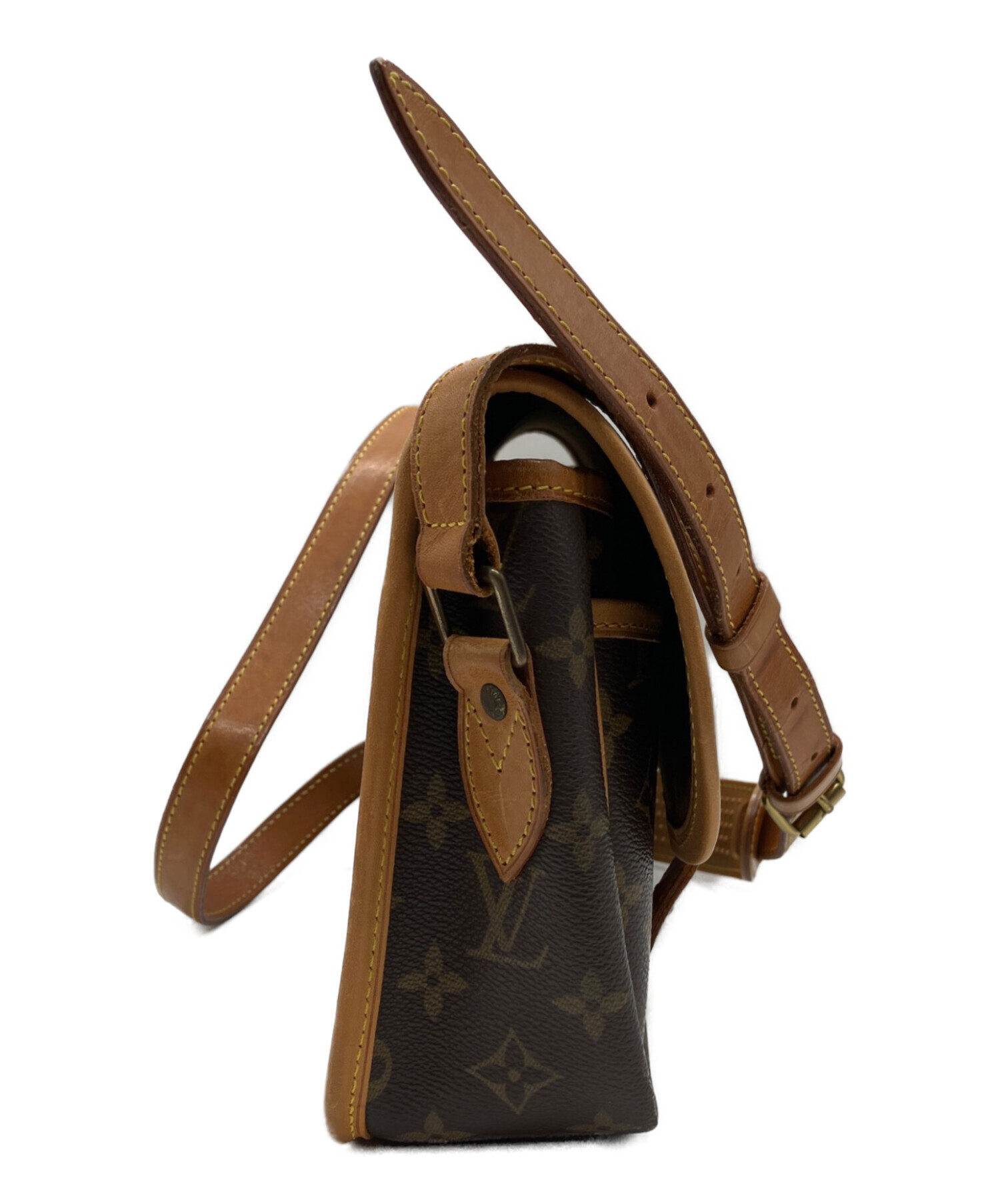 Louis Vuitton ショルダーバッグ ダークブラウン 中古・古着通販】LOUIS VUITTON (ルイ ヴィトン) ショルダーバッグ