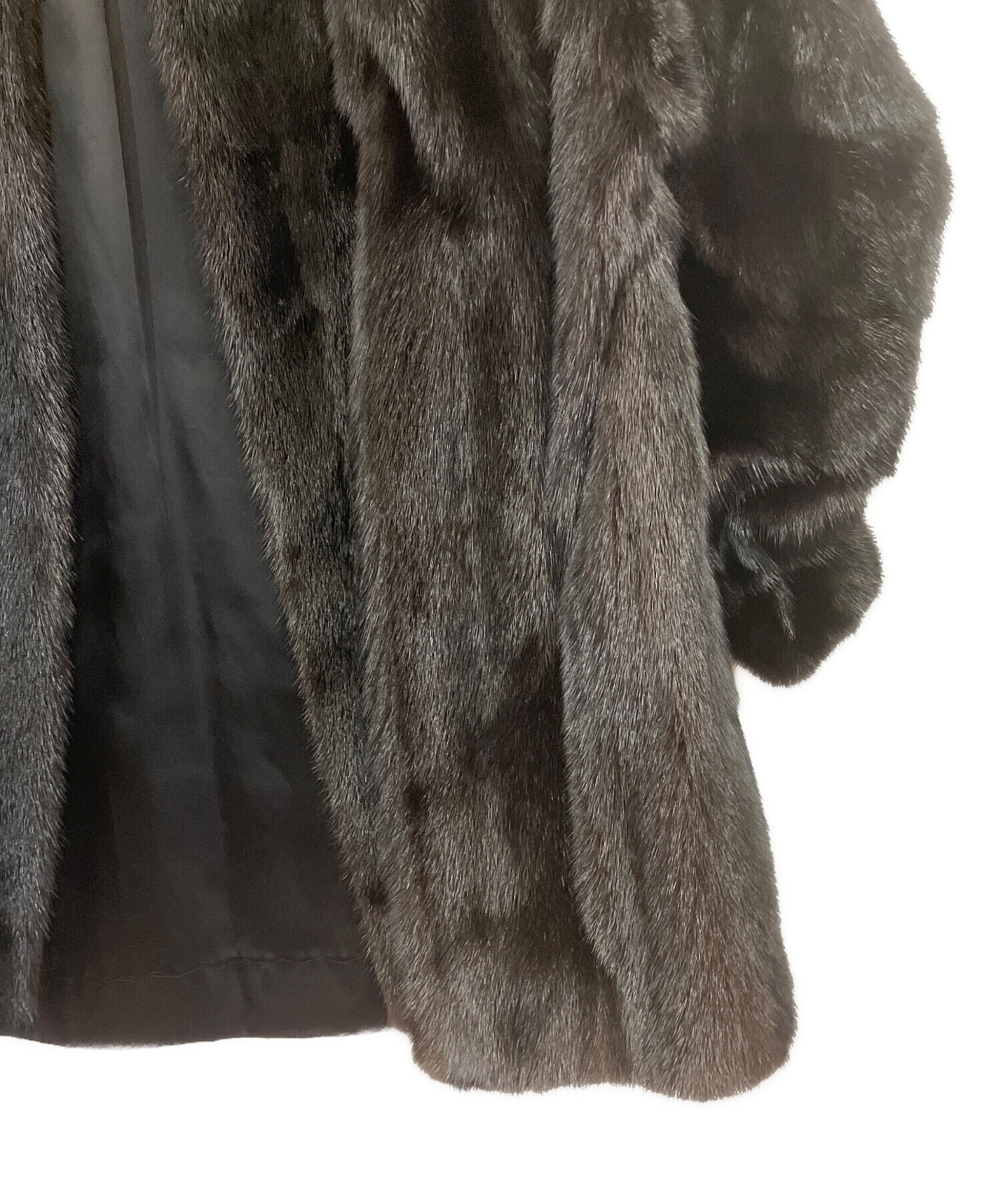 中古・古着通販】SAGA MINK (サガミンク) コート ブラウン サイズ:F 