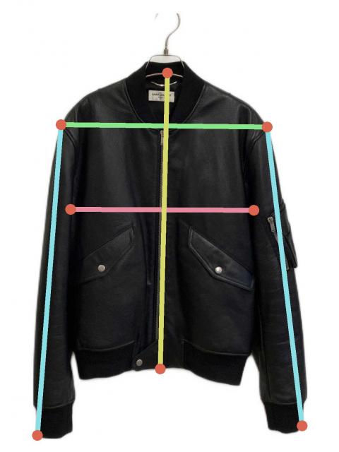 中古・古着通販】Saint Laurent Paris (サンローランパリ) lambskin ma