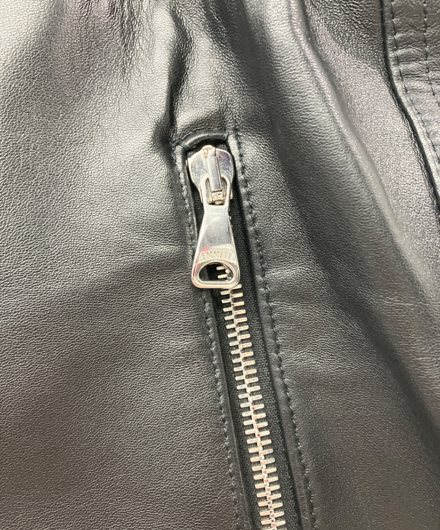 中古・古着通販】EMMETI (エンメティ) レザーショートパンツ ブラック