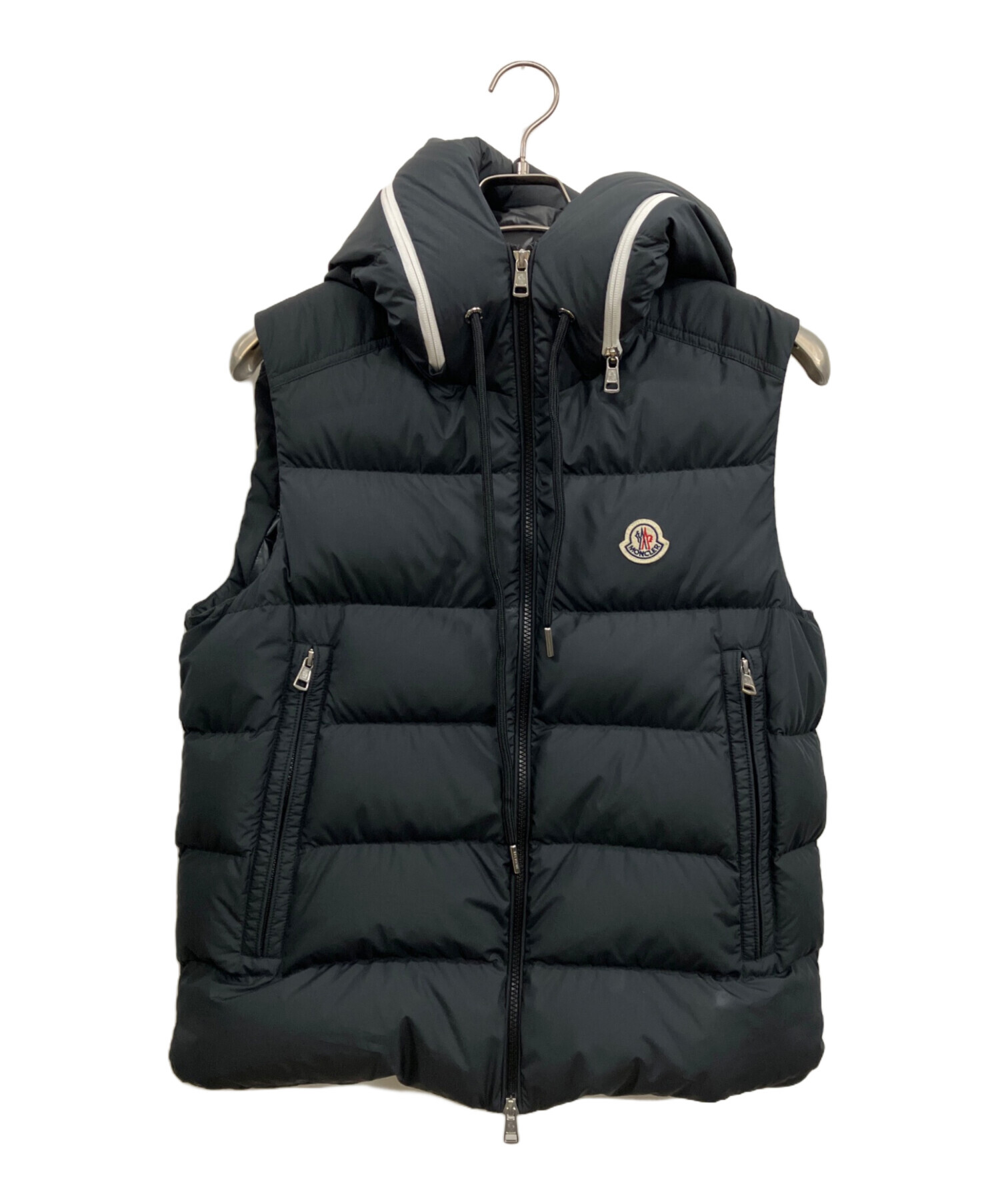 MONCLER モンクレール ダウンベスト 3 used 中古・古着通販】MONCLER (モンクレール) ダウンベスト ネイビー