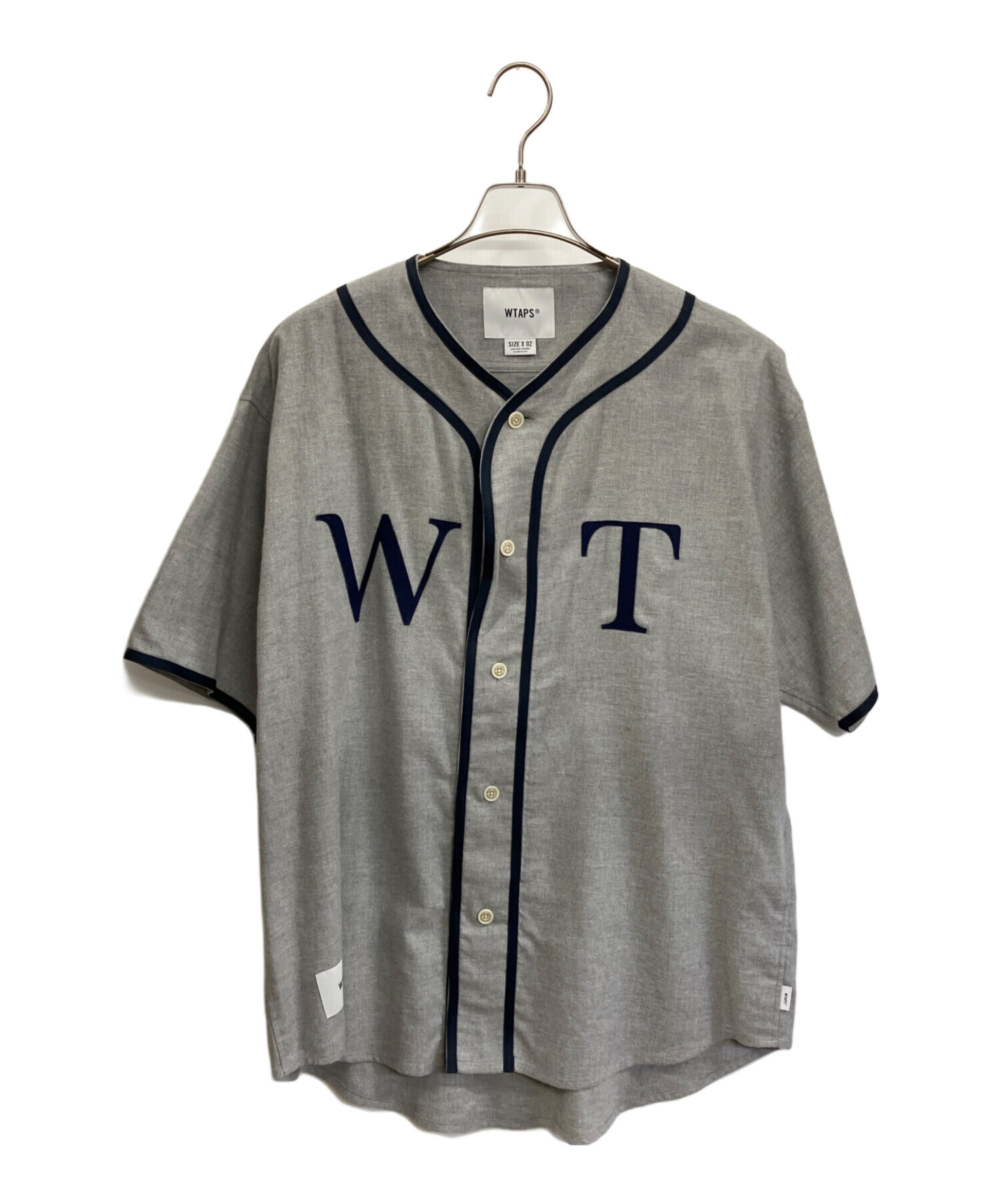 中古・古着通販】WTAPS (ダブルタップス) ベースボールシャツ グレー