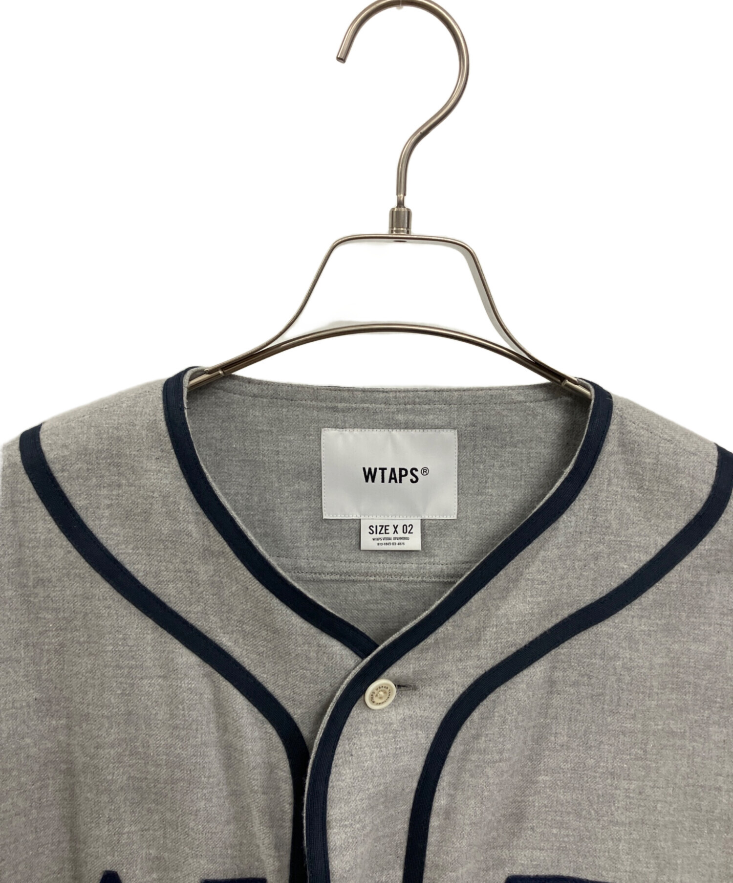 中古・古着通販】WTAPS (ダブルタップス) ベースボールシャツ グレー