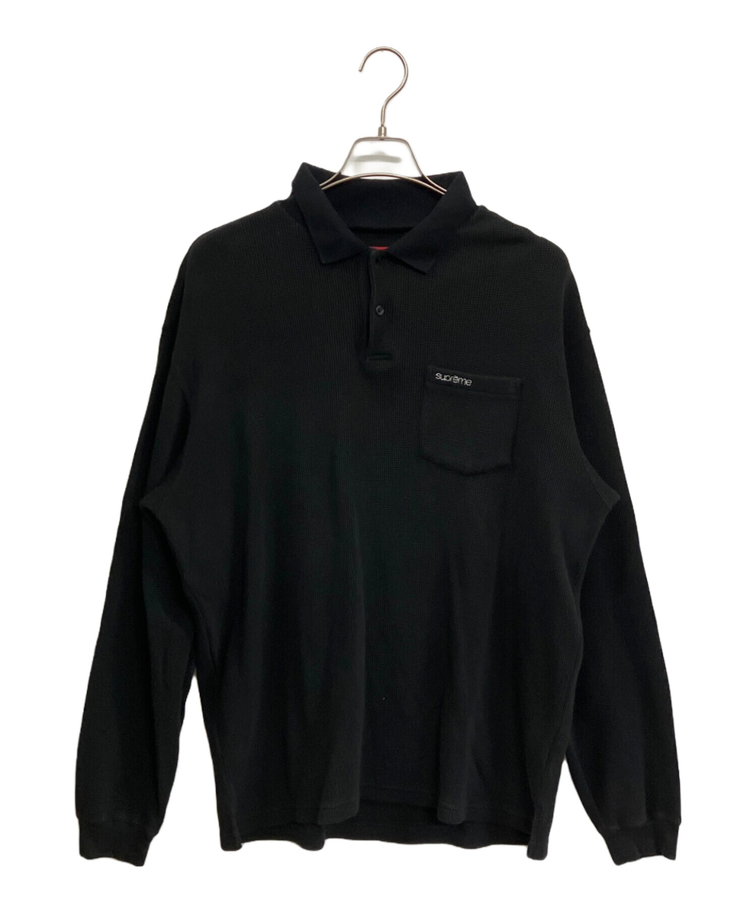Supreme ブラック ポロシャツ S 中古・古着通販】Supreme (シュプリーム) ポロシャツ ブラック サイズ