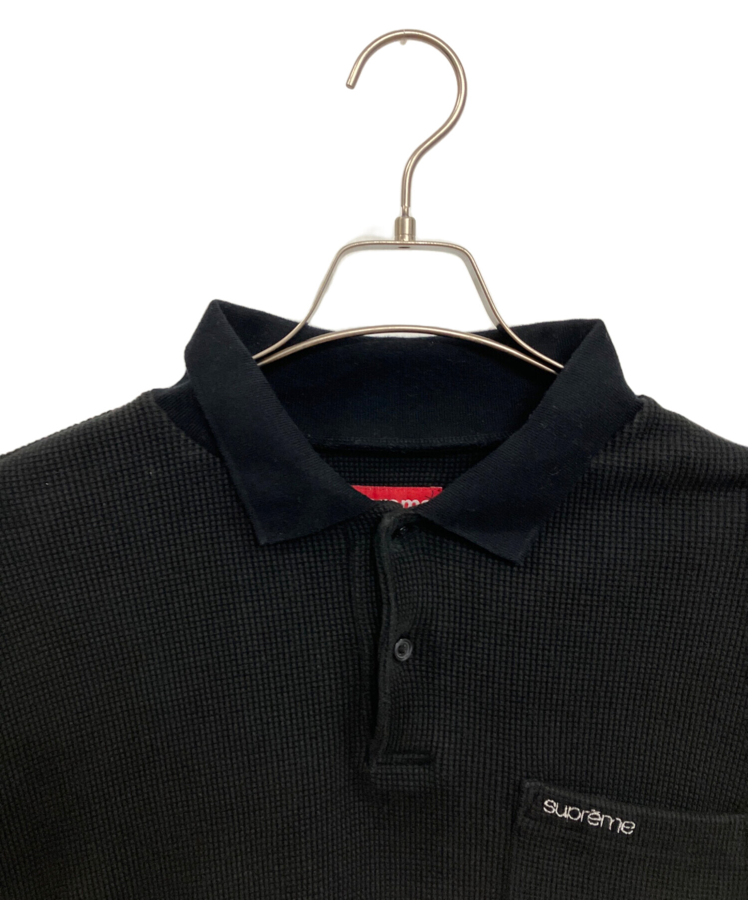 【値下げ交渉可】Supreme グラフィックポロシャツ Lサイズ 中古・古着通販】Supreme (シュプリーム) ポロシャツ ブラック サイズ