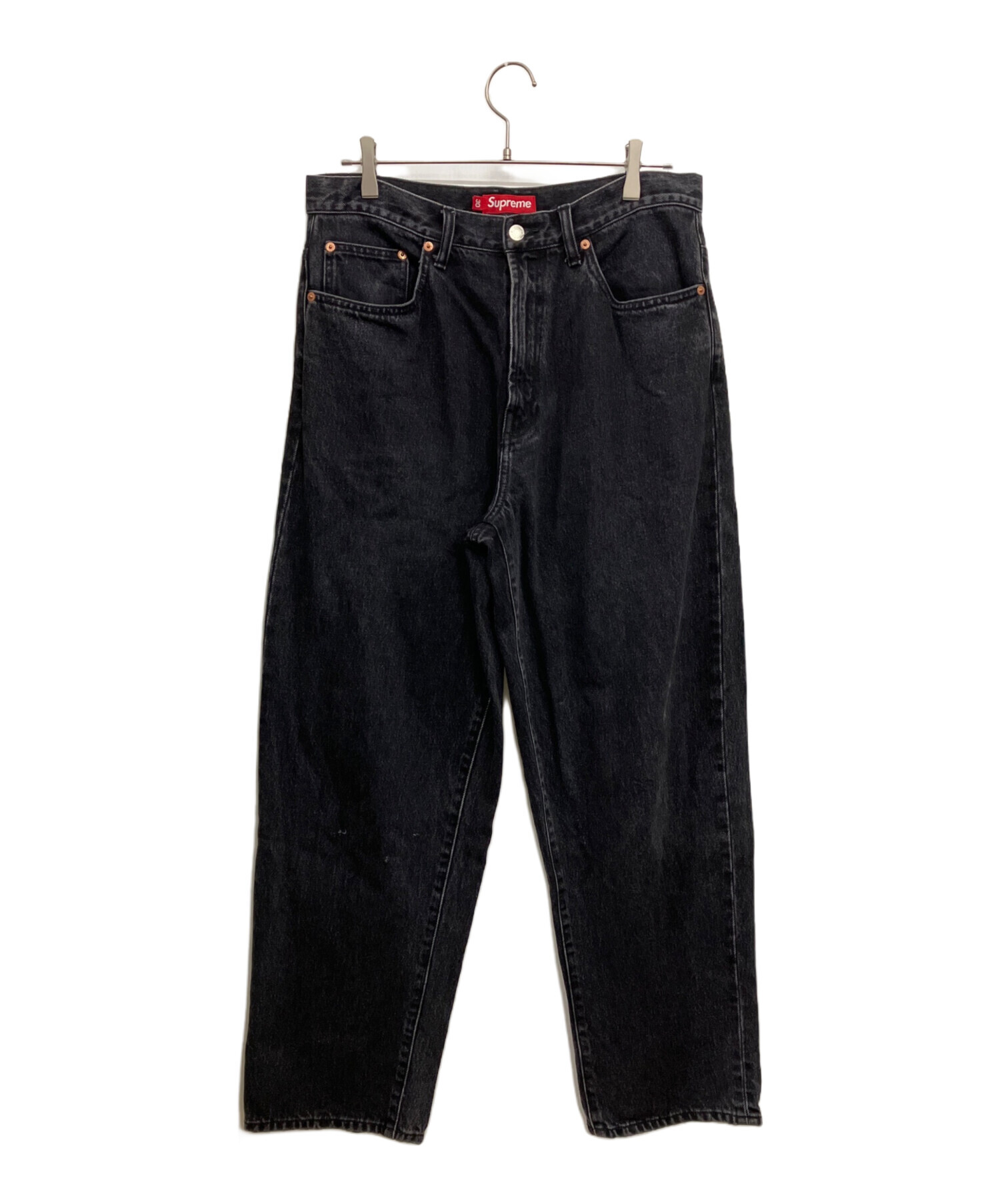 Supreme ストレートデニム ブラック 30 中古・古着通販】Supreme (シュプリーム) デニムパンツ ブラック