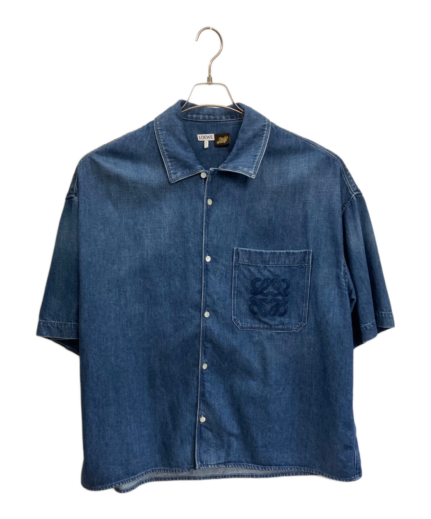 中古・古着通販】LOEWE (ロエベ) ショートスリーブシャツ デニム