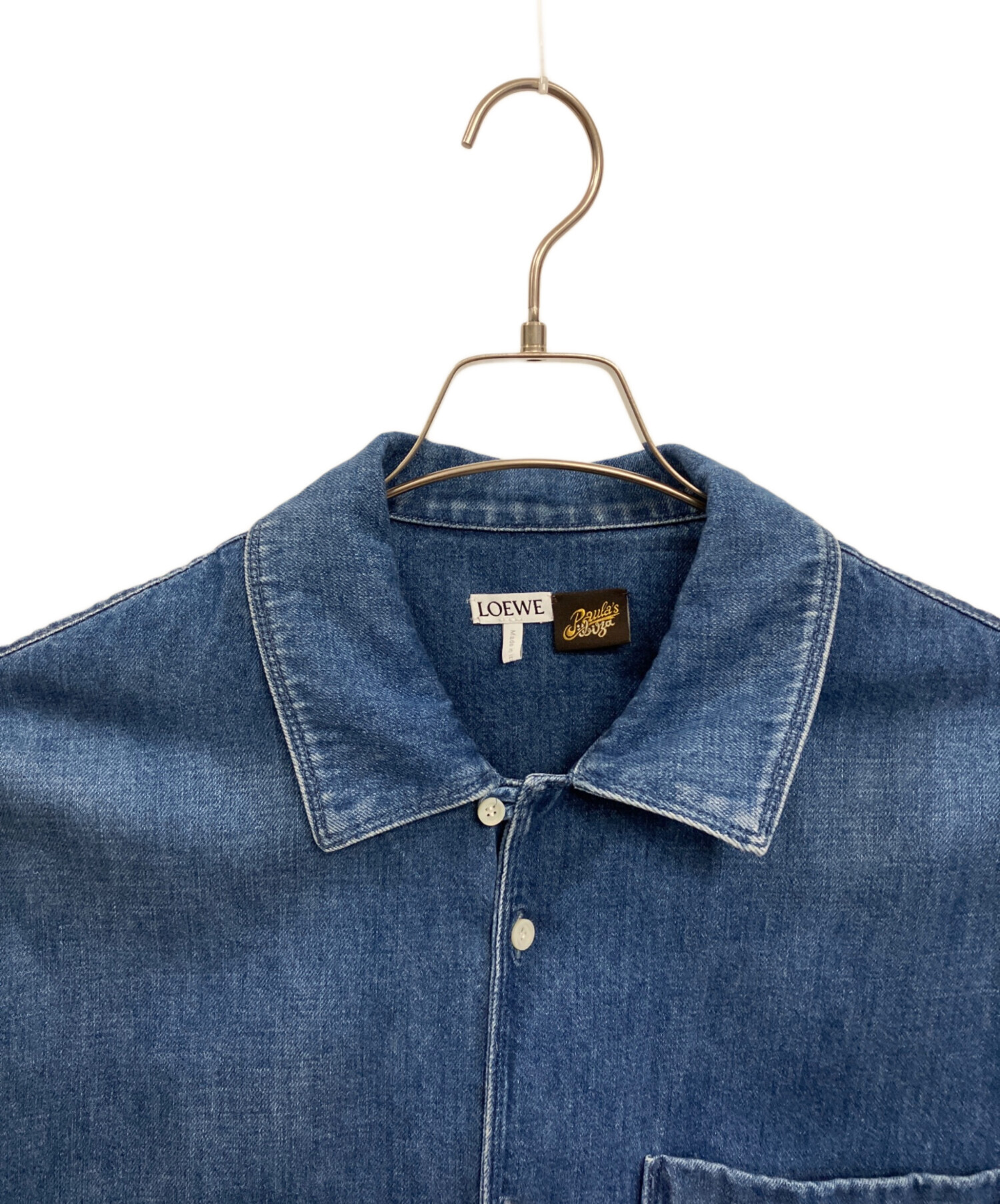 中古・古着通販】LOEWE (ロエベ) ショートスリーブシャツ デニム