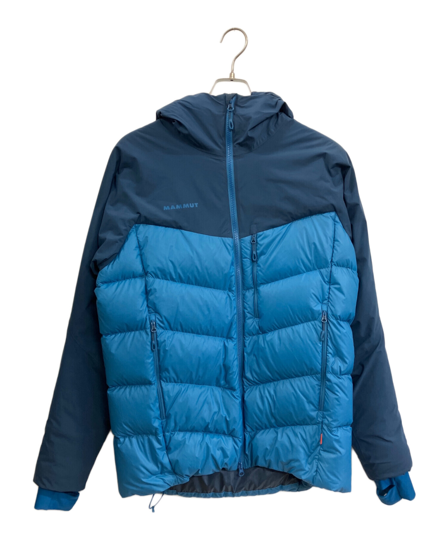 MAMMUT ウィンターフィールドダウンジャケット Mサイズ ブルー 中古・古着通販】MAMMUT (マムート) ジャケット ブルー サイズ:L
