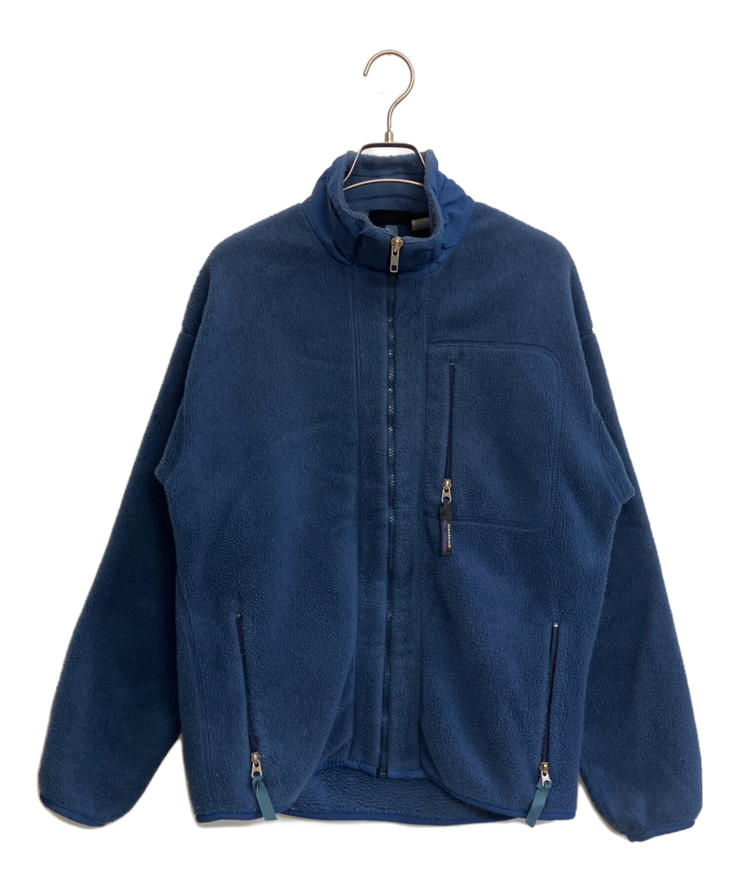 Patagonia ネイビー アウター 6〜12M 中古・古着通販】Patagonia (パタゴニア) フリースジャケット ネイビー