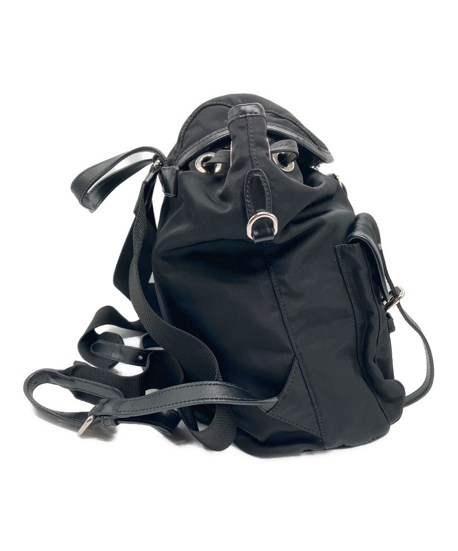中古・古着通販】PRADA (プラダ) ナイロンミニリュック ブラック