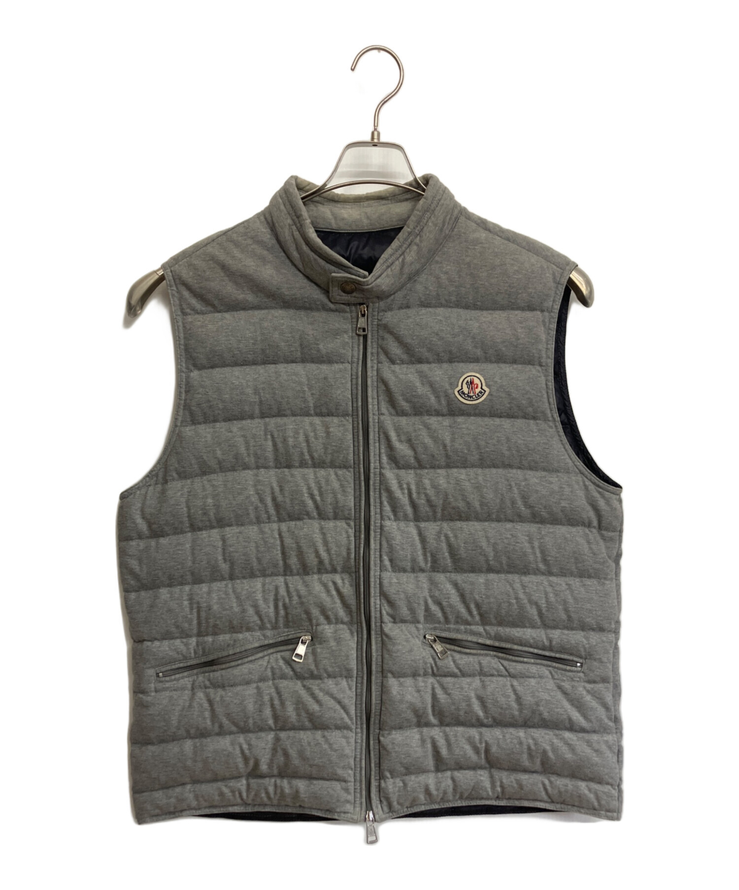 中古・古着通販】MONCLER (モンクレール) ダウンベスト グレー サイズ