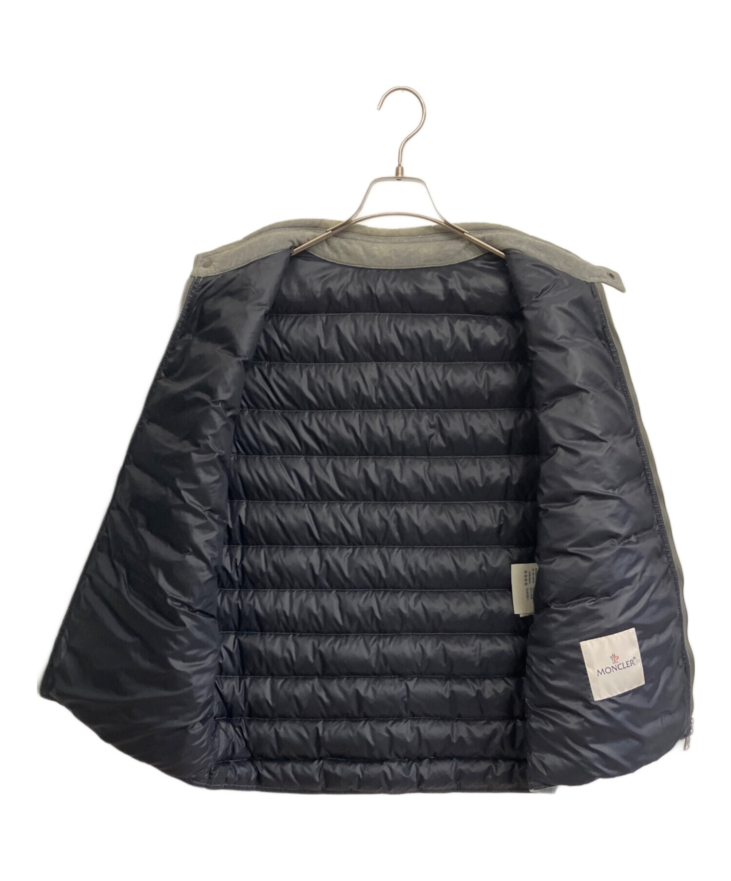 中古・古着通販】MONCLER (モンクレール) ダウンベスト グレー サイズ