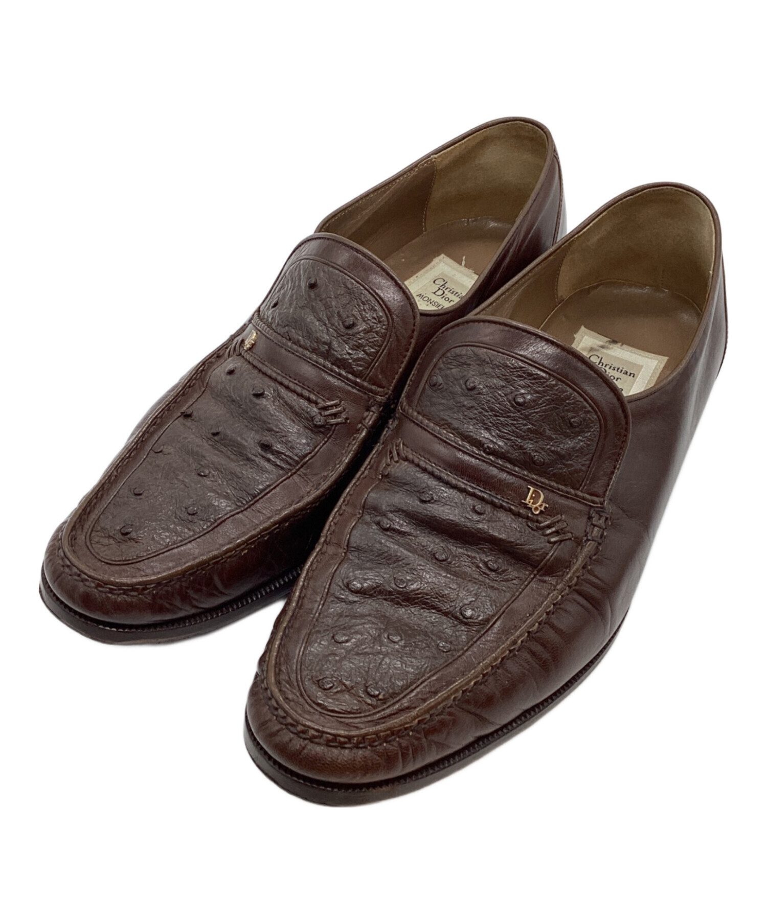 Christian Dior MONSIEUR ローファー ブラウン　40サイズ 中古・古着通販】Christian Dior MONSIEUR (クリスチャンディオール