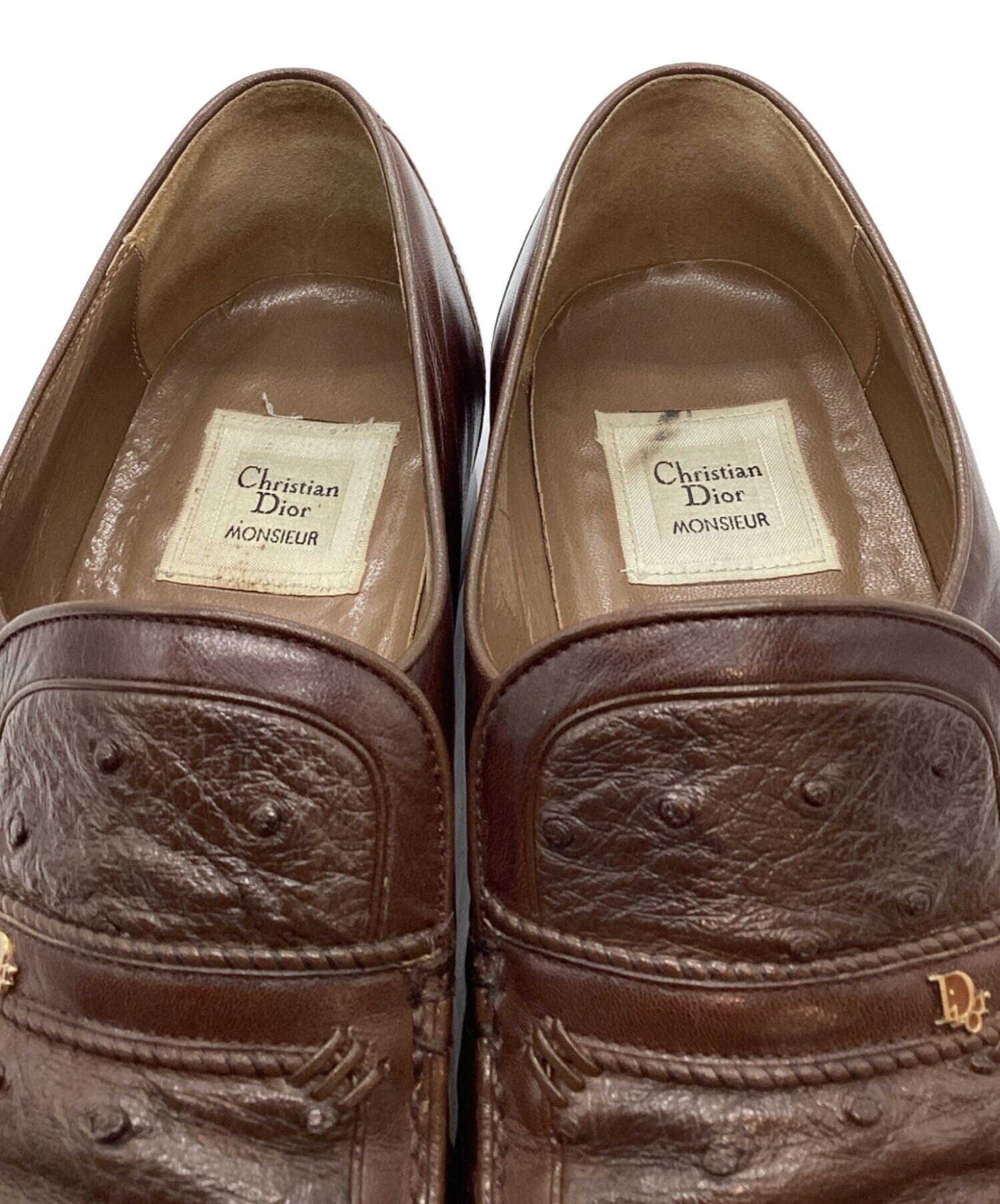 Christian Dior MONSIEUR ローファー ブラウン　40サイズ 中古・古着通販】Christian Dior MONSIEUR (クリスチャンディオール