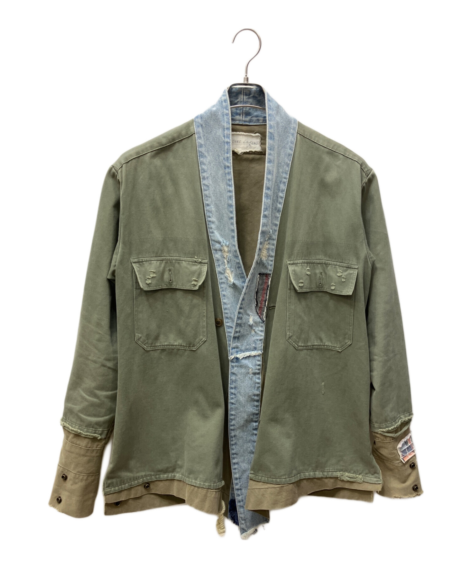 GREG LAUREN グレッグローレン　デニムトラックジャケット 中古・古着通販】GREG LAUREN (グレッグローレン) 切替デニム