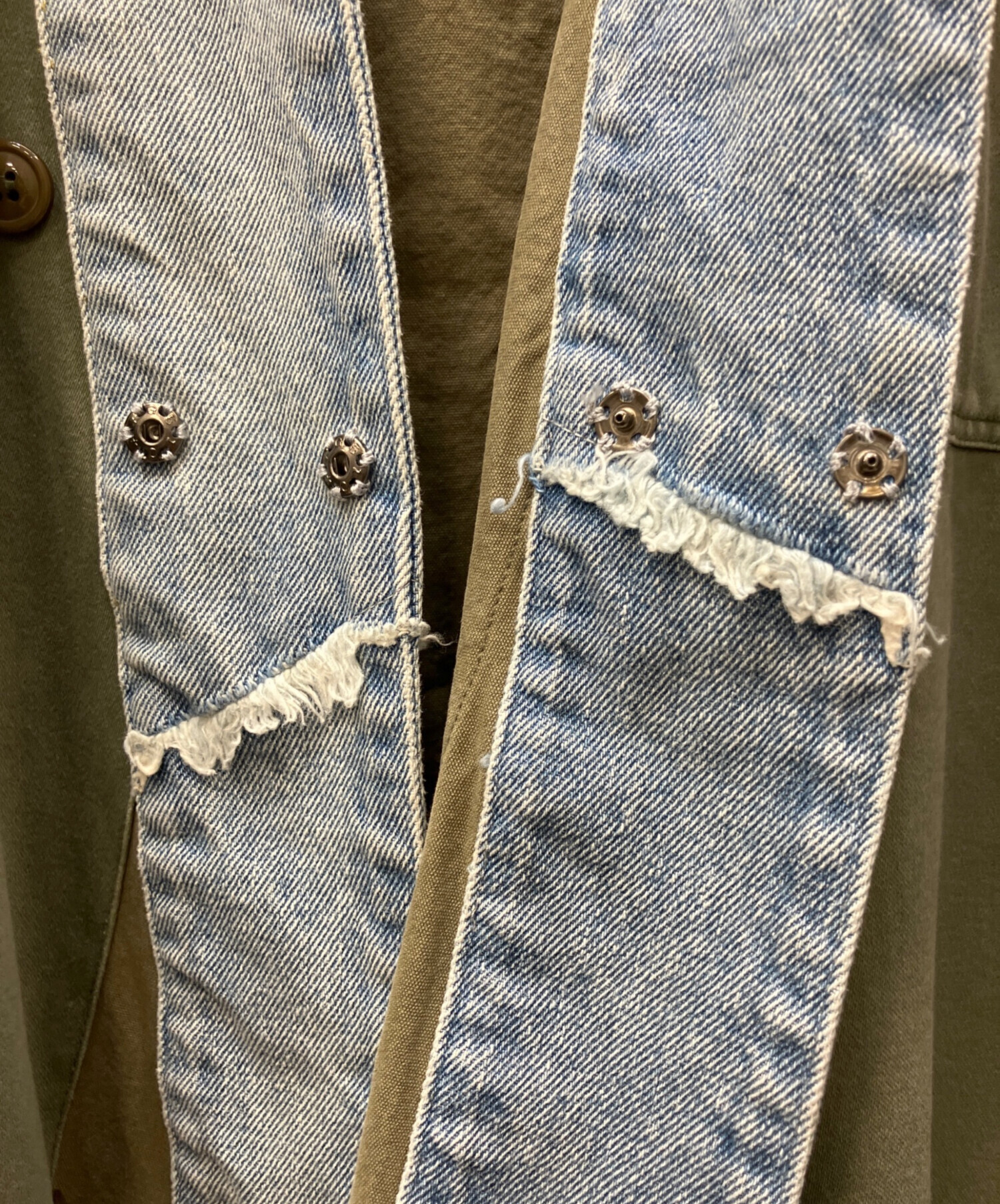 中古・古着通販】GREG LAUREN (グレッグローレン) 切替デニム