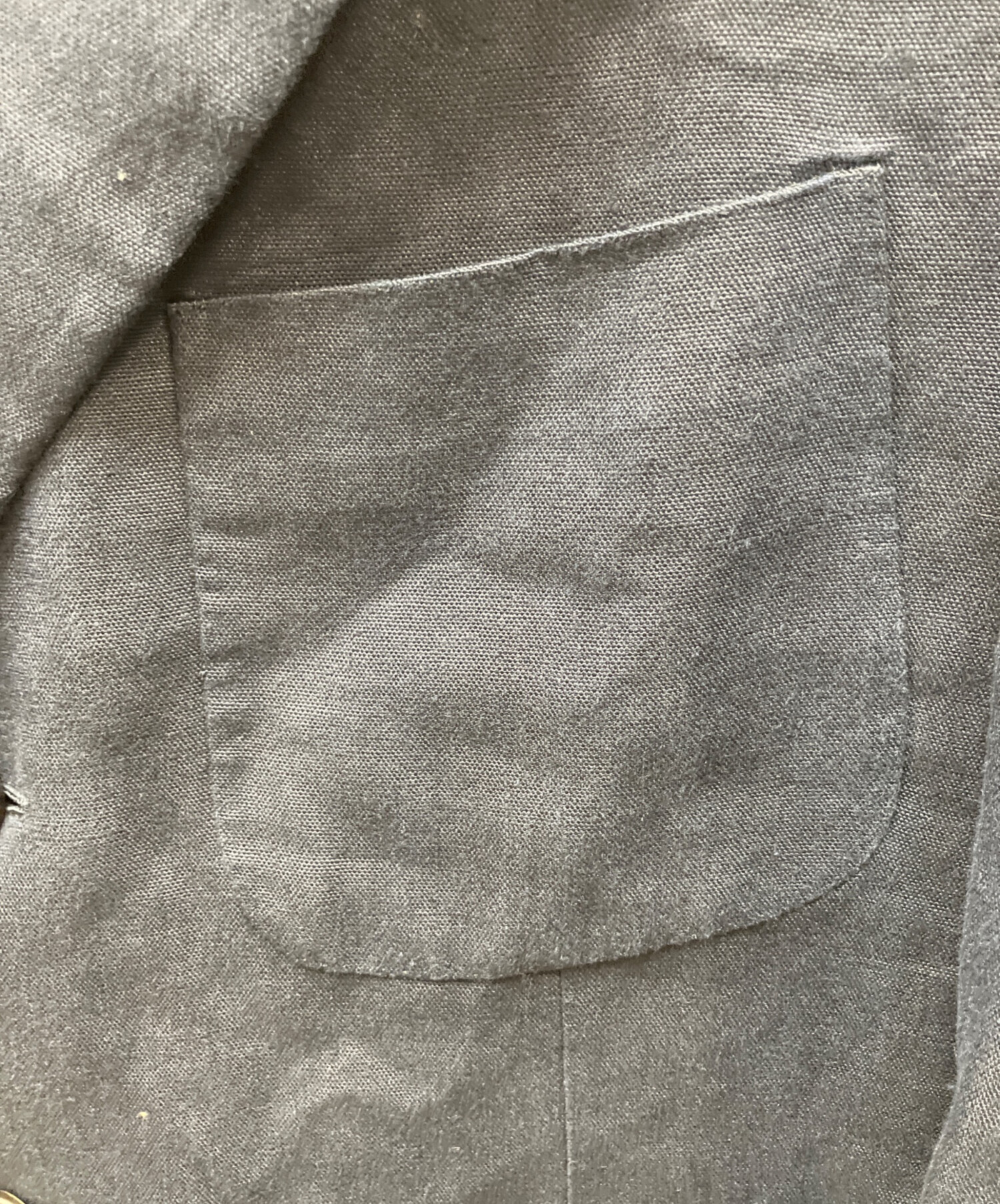 中古・古着通販】HERMES (エルメス) リネンジャケット ブラック サイズ