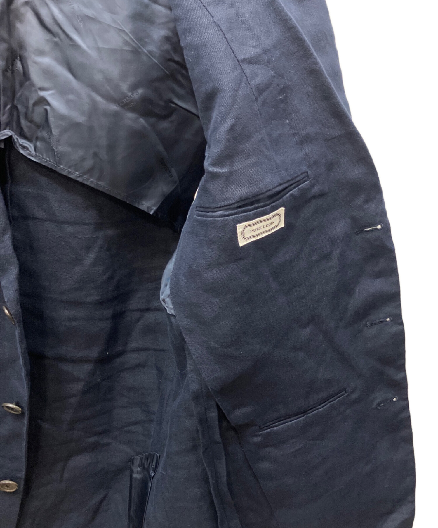 HERMES リネンジャケット 中古・古着通販】HERMES (エルメス) リネンジャケット ブラック サイズ