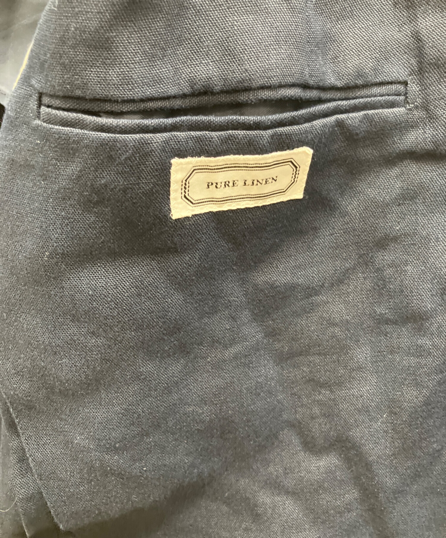 中古・古着通販】HERMES (エルメス) リネンジャケット ブラック サイズ