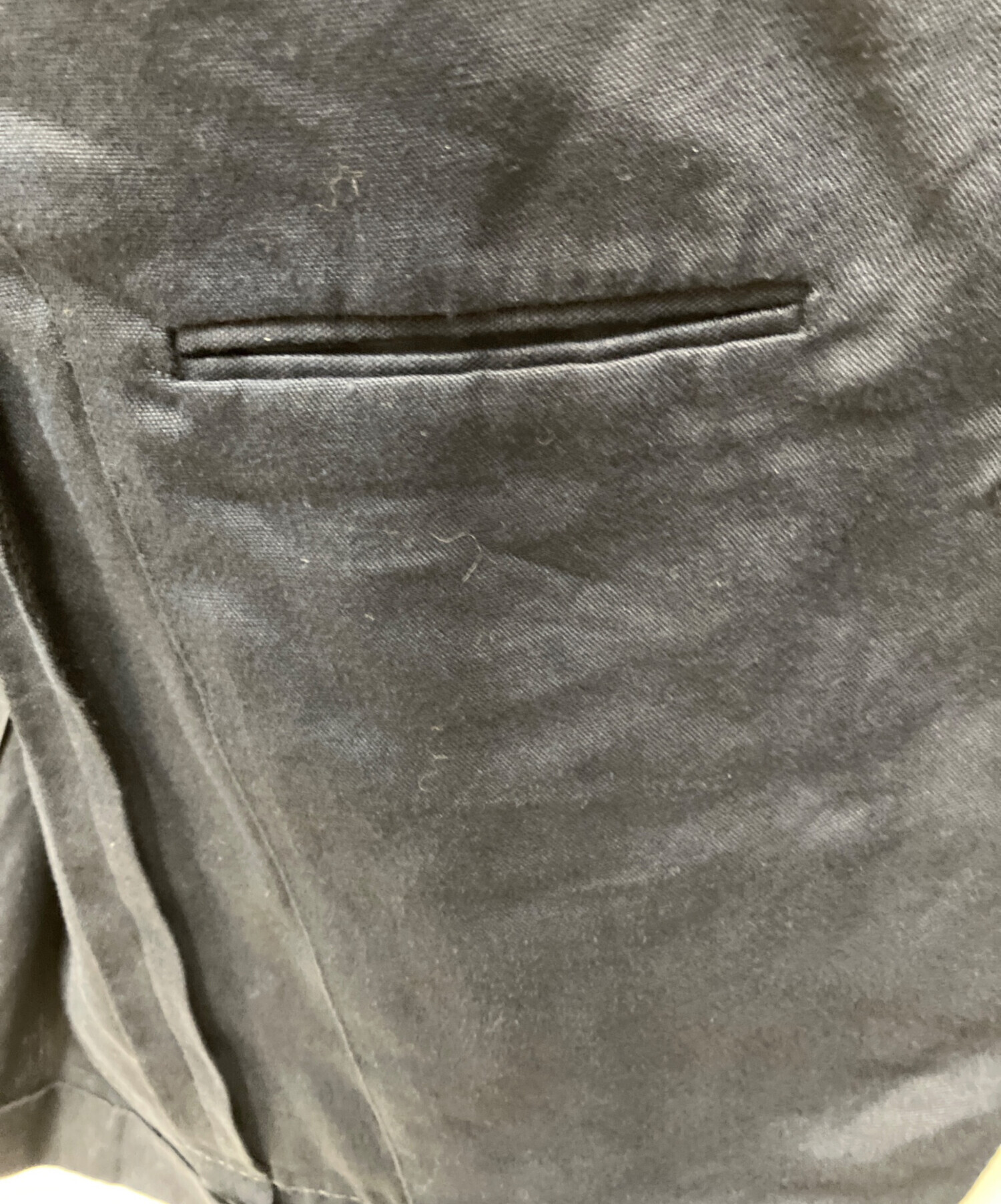 中古・古着通販】HERMES (エルメス) リネンジャケット ブラック サイズ