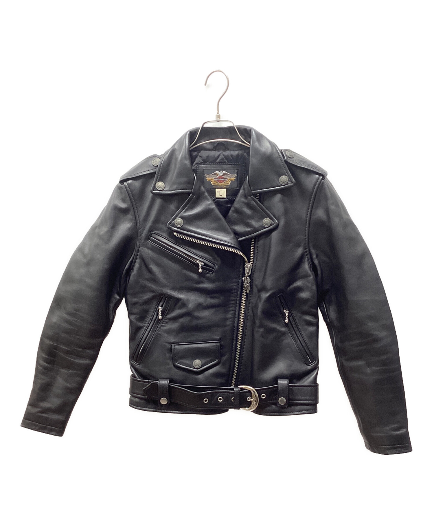 【美品】Harley-Davidson ダブルライダース　size L 韓国製 中古・古着通販】HARLEY-DAVIDSON (ハーレーダビッドソン) ダブル