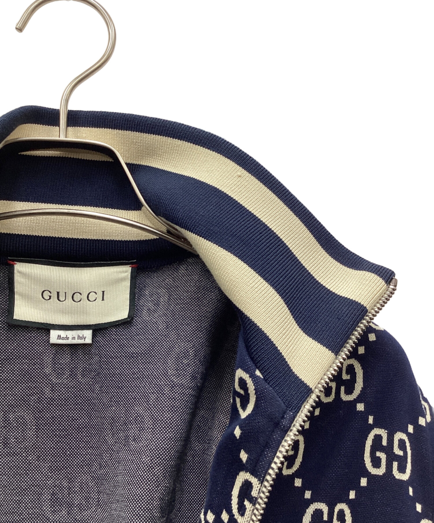 中古・古着通販】GUCCI (グッチ) トラックジャケット ネイビー サイズ