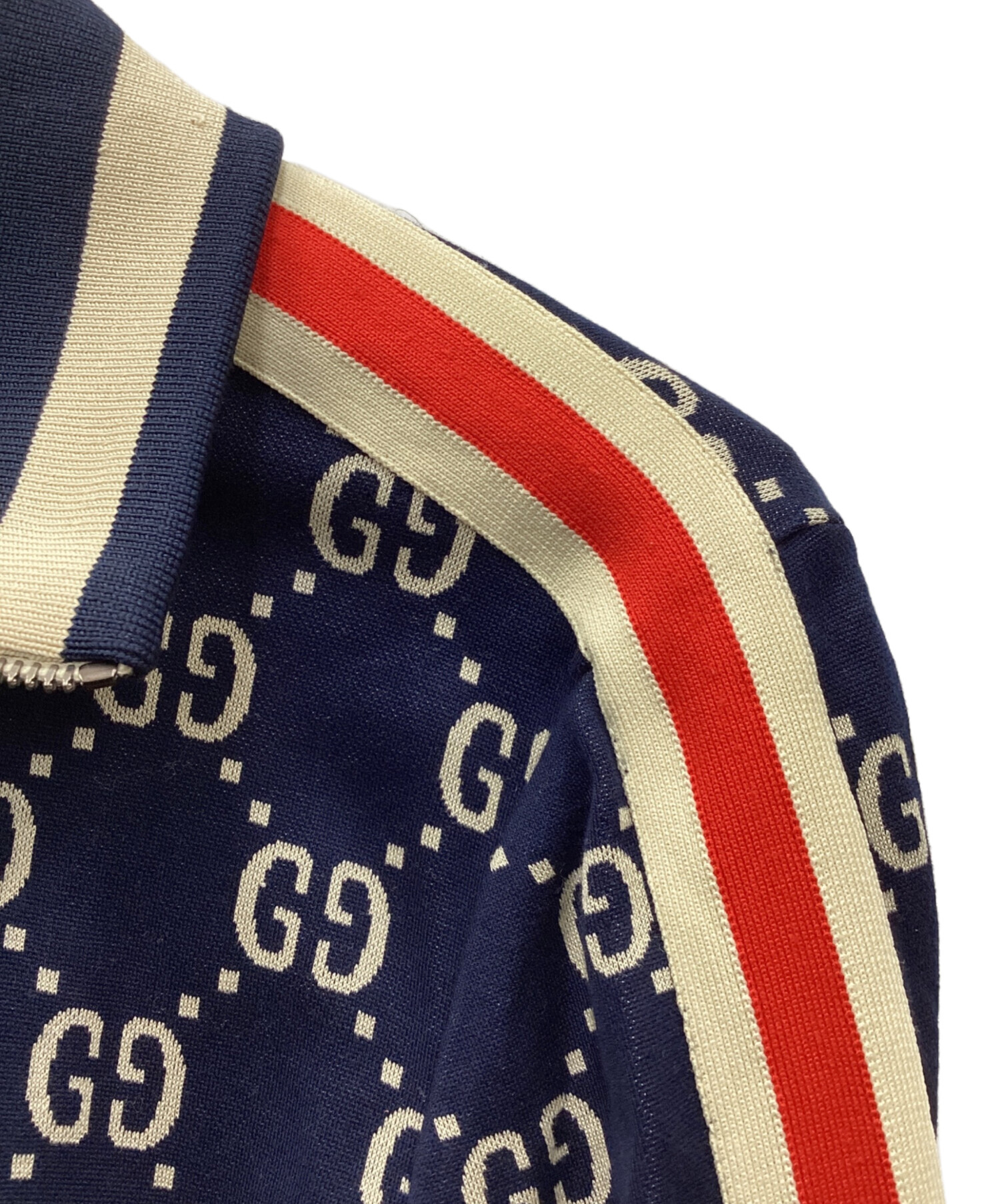中古・古着通販】GUCCI (グッチ) トラックジャケット ネイビー サイズ
