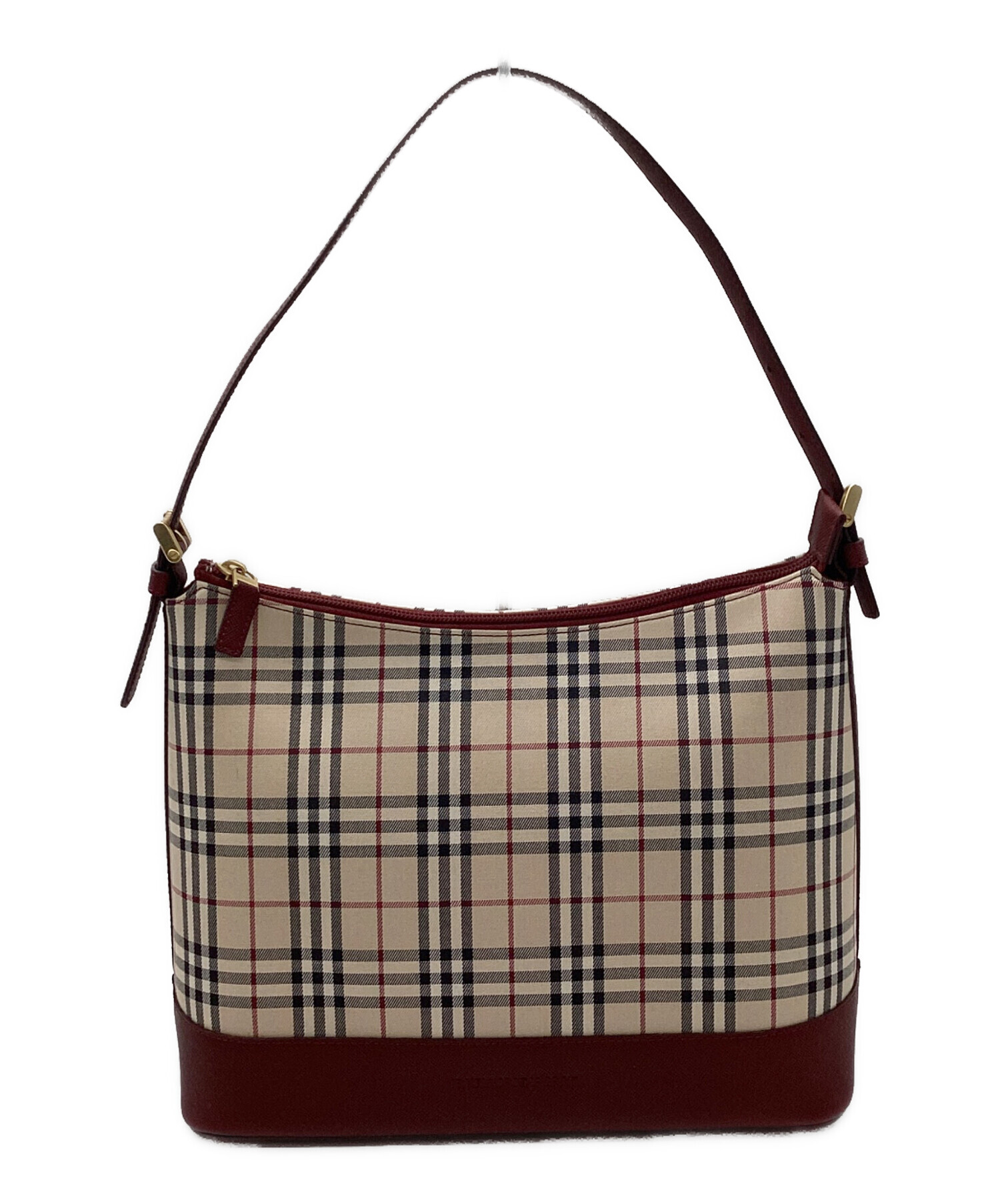 中古・古着通販】BURBERRY (バーバリー) ショルダーバッグ エンジ