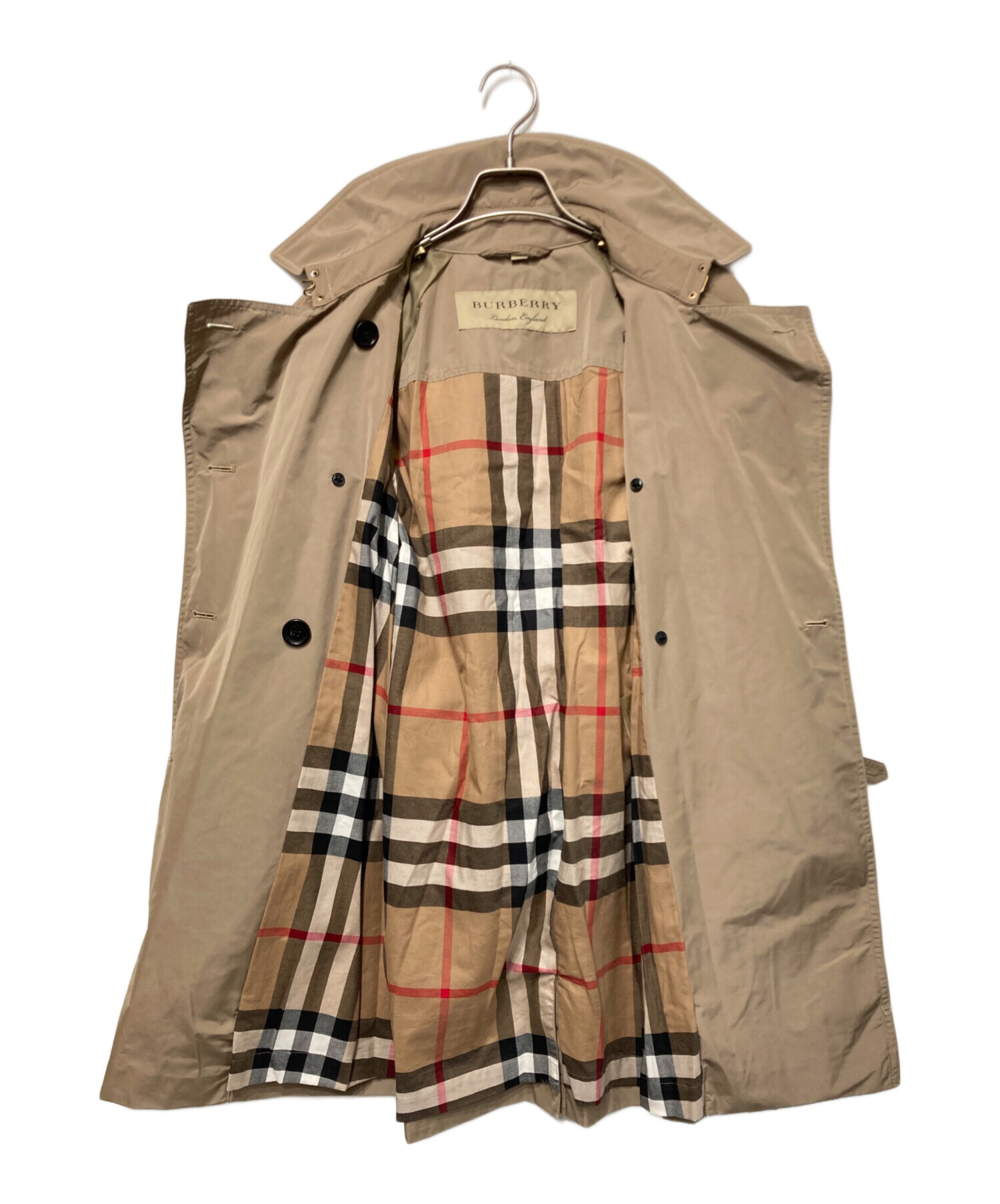 Burberry ブラウン トレンチコート 38 中古・古着通販】BURBERRY (バーバリー) ナイロントレンチコート