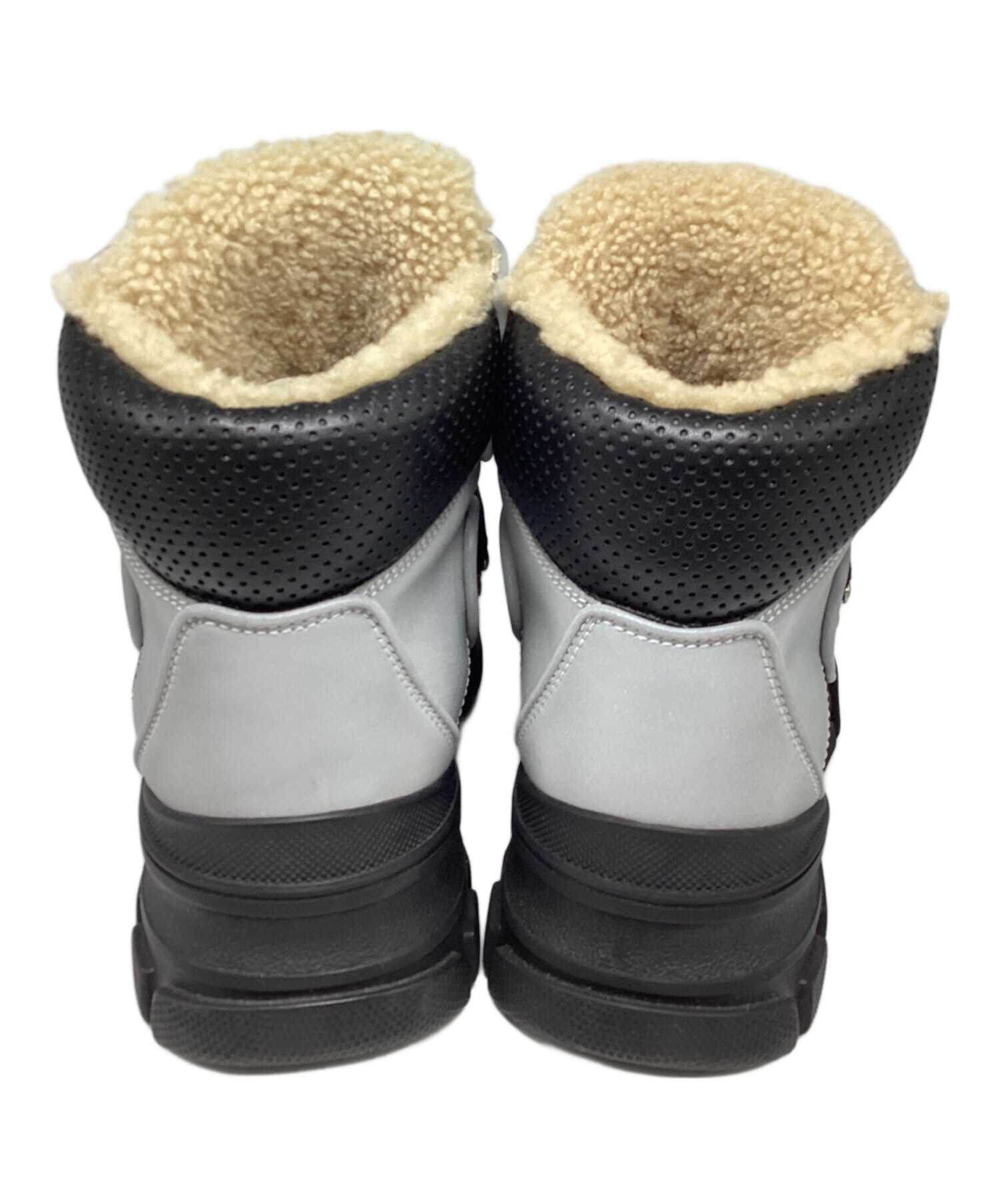 中古・古着通販】GUCCI (グッチ) スノーブーツ グレー サイズ:無し