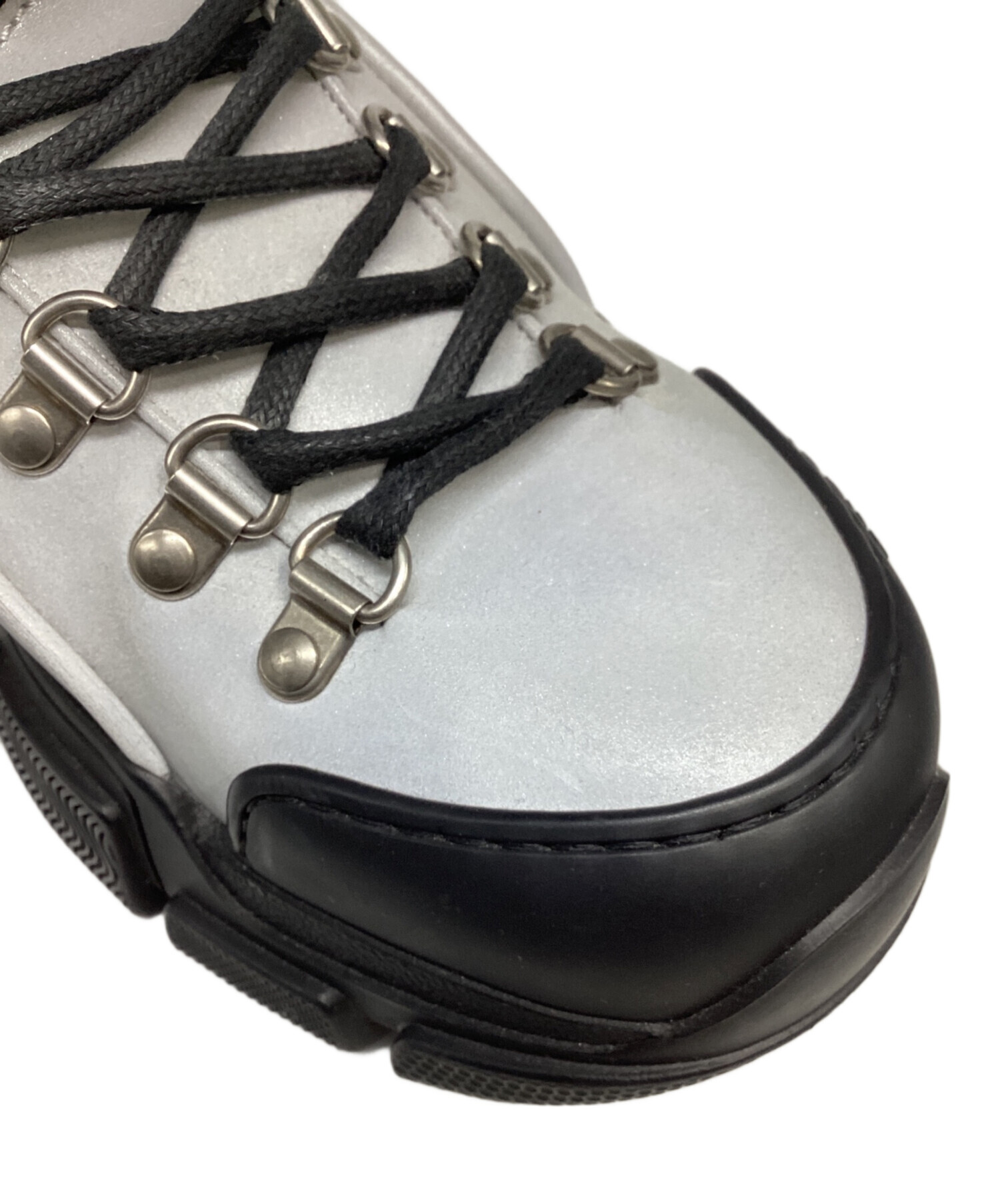 中古・古着通販】GUCCI (グッチ) スノーブーツ グレー サイズ:無し