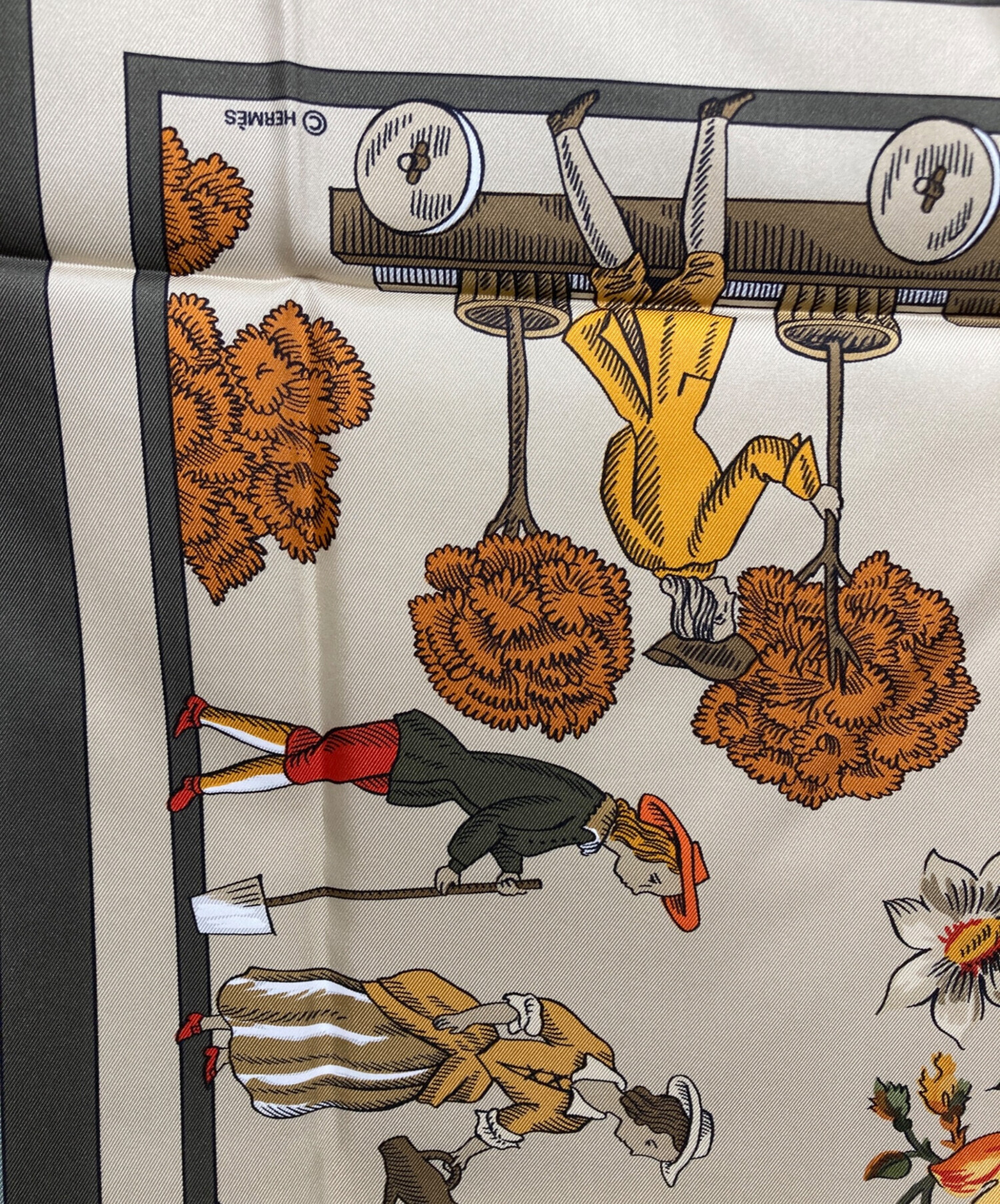 中古・古着通販】HERMES (エルメス) スカーフ グレー｜ブランド・古着