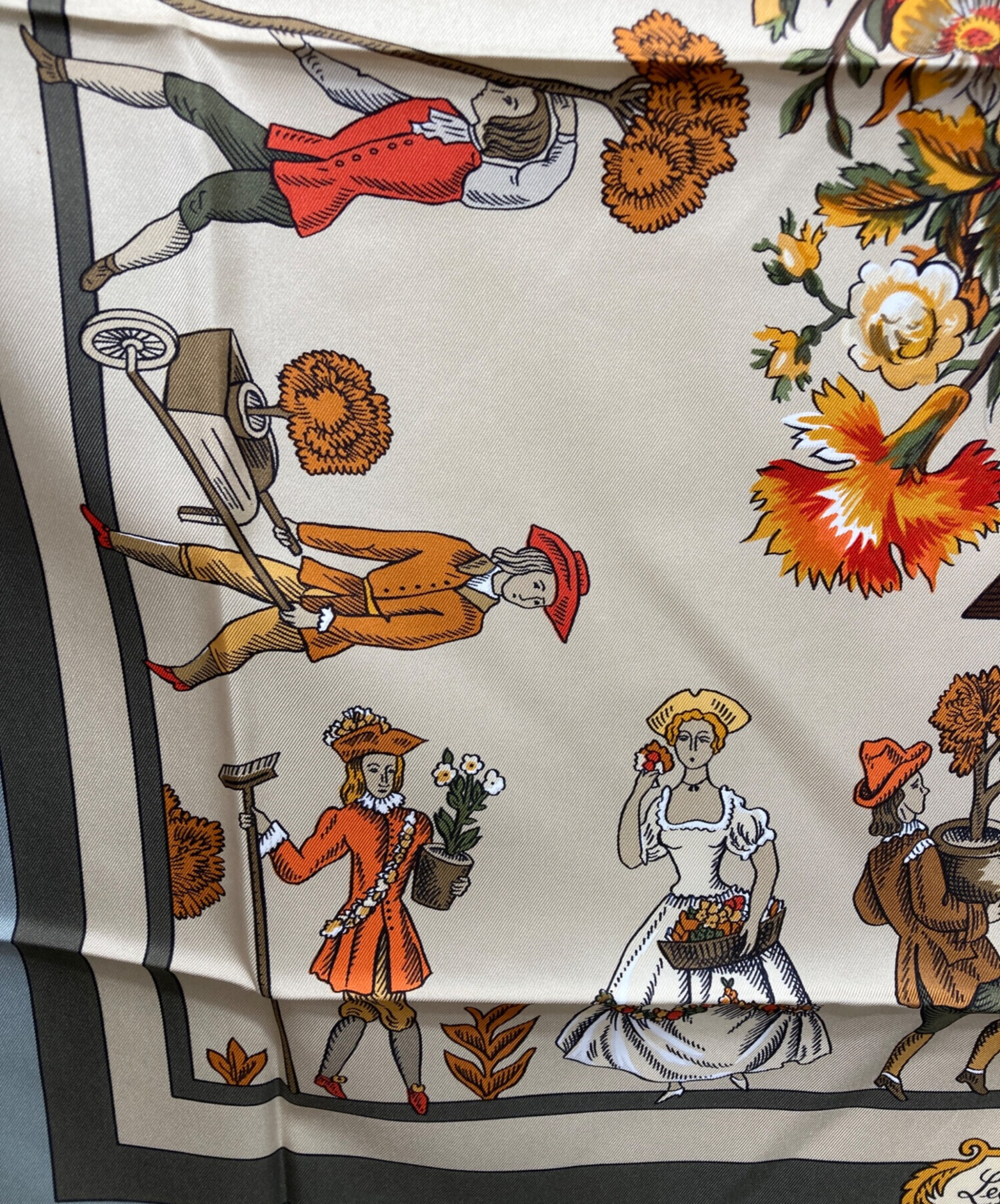 中古・古着通販】HERMES (エルメス) スカーフ グレー｜ブランド・古着