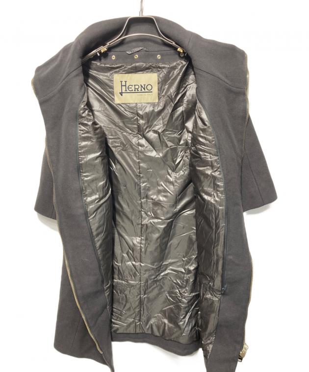 中古・古着通販】HERNO (ヘルノ) 中綿ライナー付きウールコート グレー