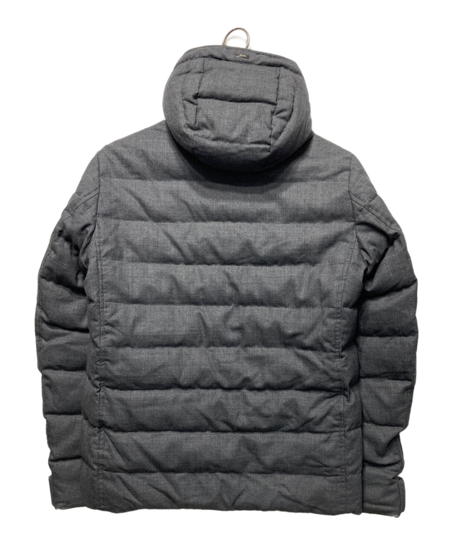 【美品】Herno ヘルノ ダウンジャケット フード付き　グレー　46 中古・古着通販】HERNO (ヘルノ) ダウンジャケット グレー サイズ:46