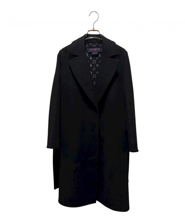 Louis Vuitton ブラック トレンチコート 34 中古・古着通販】LOUIS VUITTON (ルイ ヴィトン) モノグラムラップ