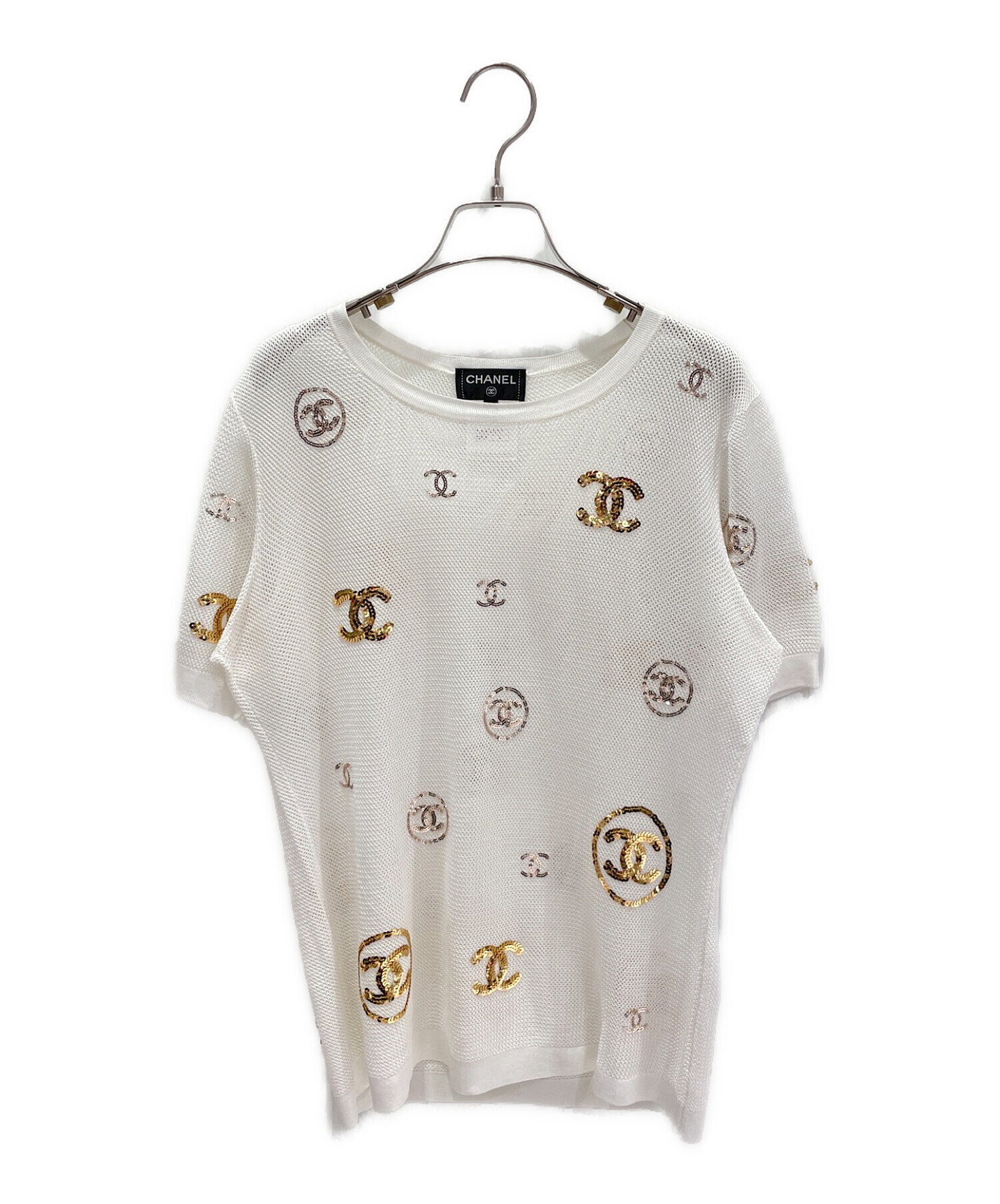CHANEL 半袖 スパンコール CHANEL 半袖 スパンコール