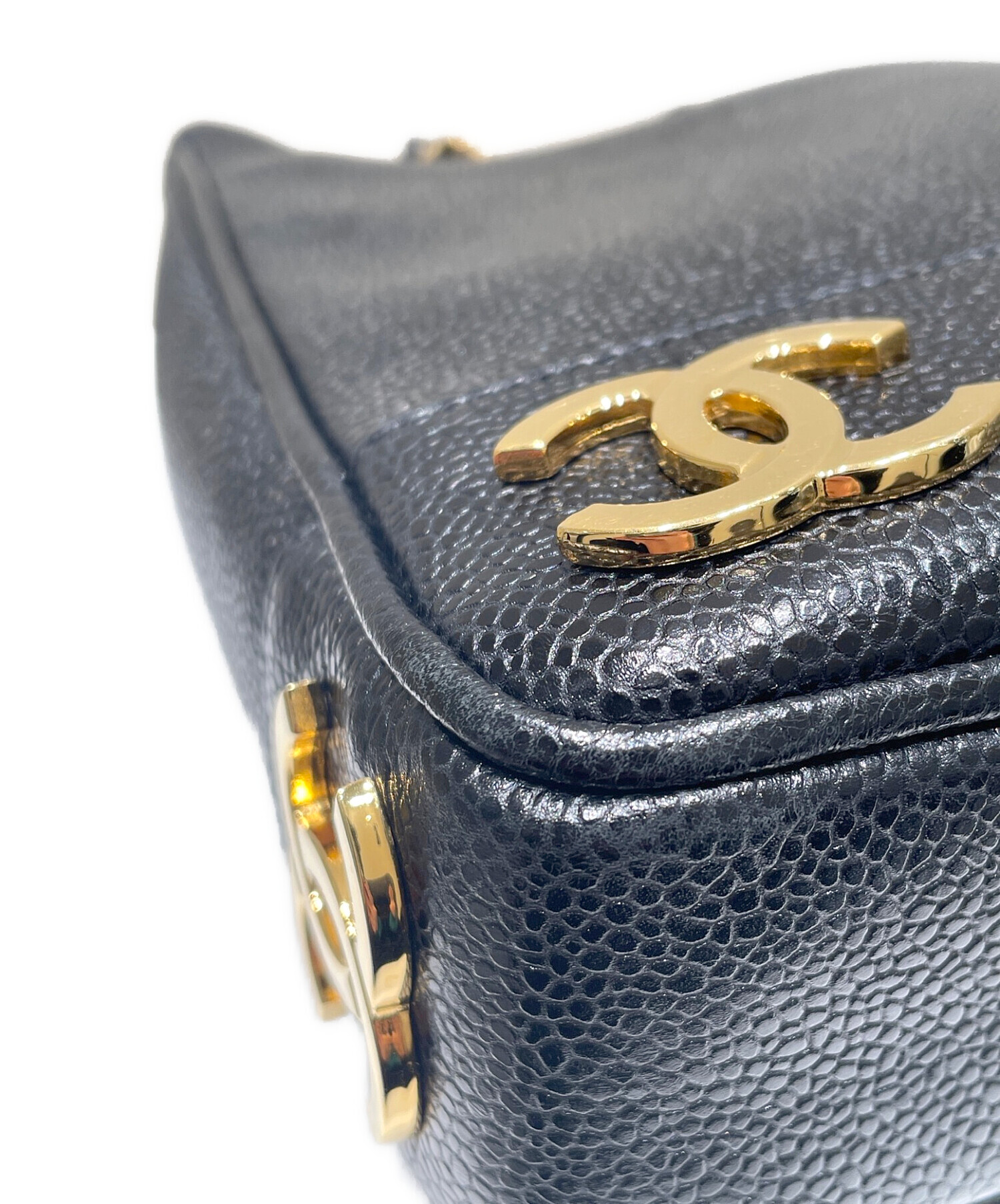 ID 250)【CHANEL】シャネル『トリプルココマーク チェーンショルダー