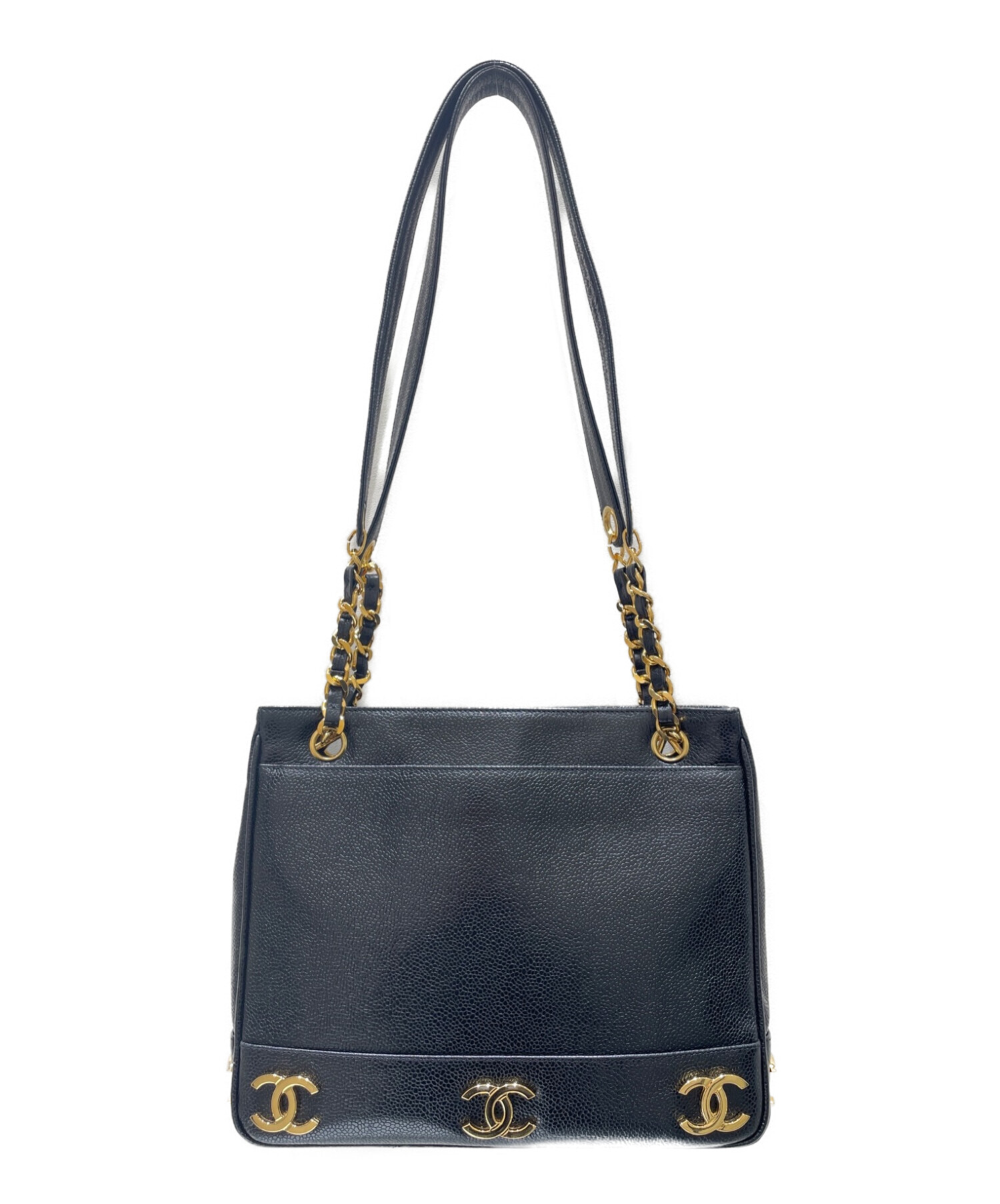 ID 250)【CHANEL】シャネル『トリプルココマーク チェーンショルダー