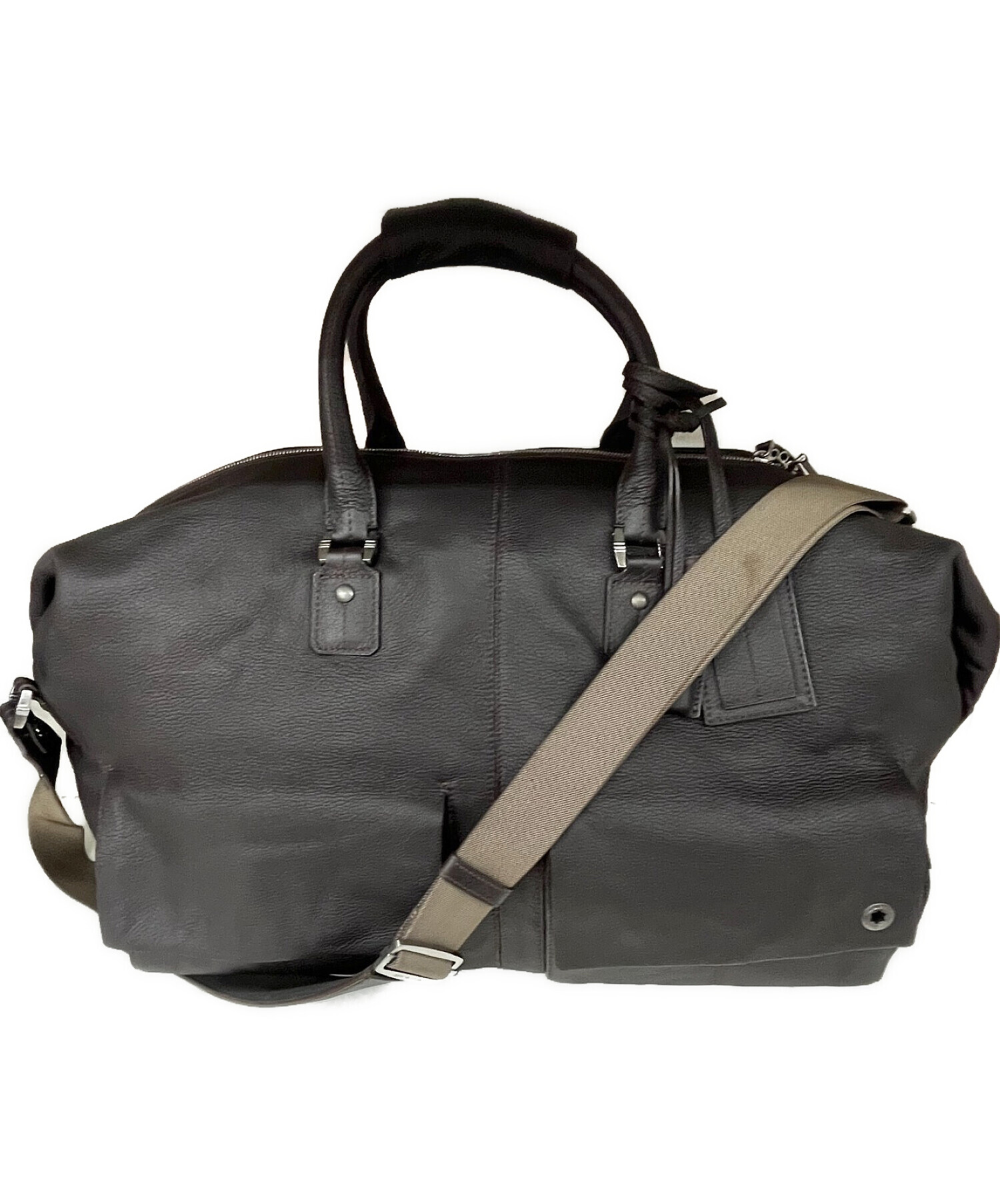未使用　MONTBLANC　モンブラン　2way　ビジネス　ボストン　バック 中古・古着通販】MONTBLANC (モンブラン) 2WAYボストンバッグ ダーク