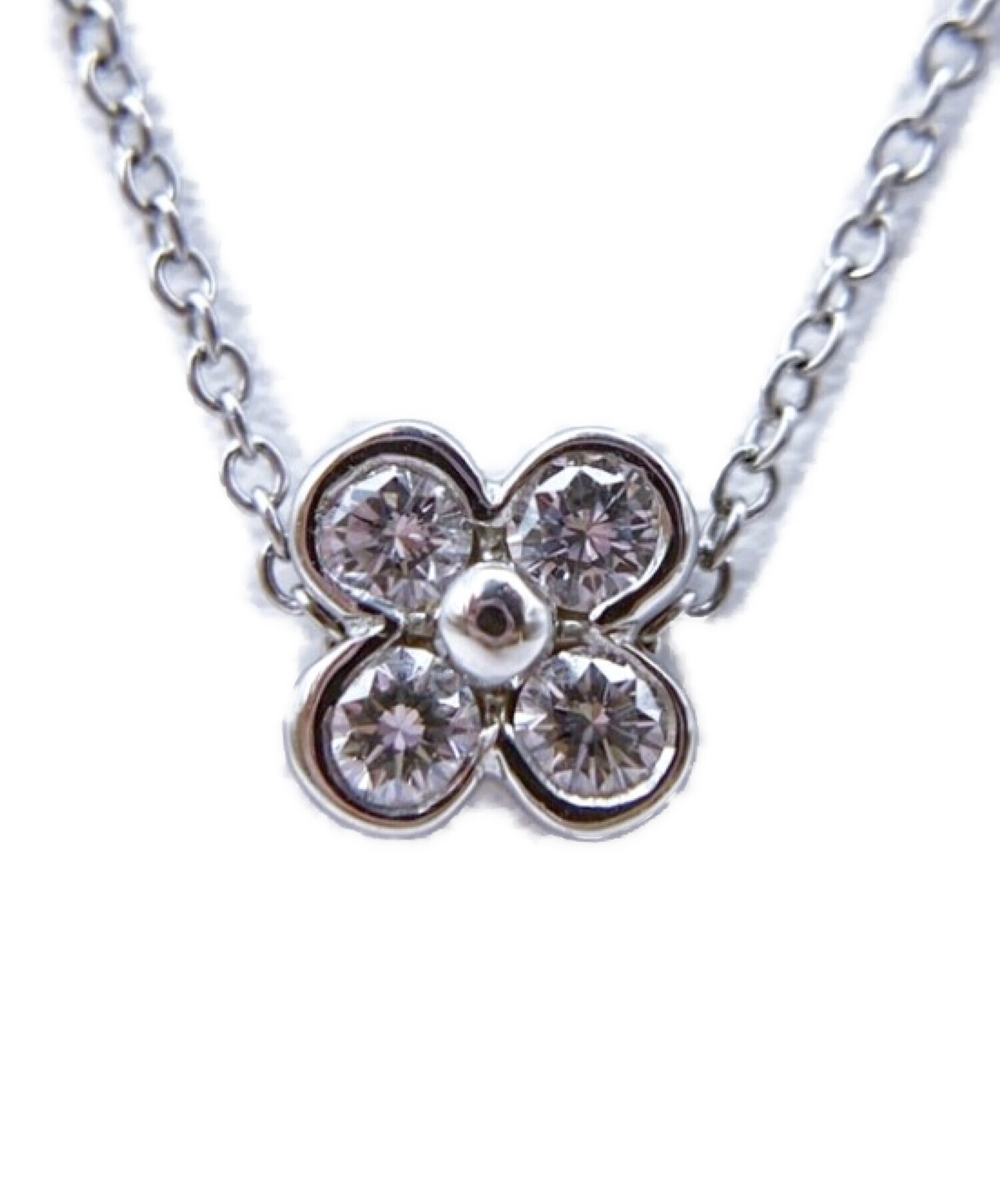 中古・古着通販】TIFFANY & Co. (ティファニー) 4ベゼルネックレス 
