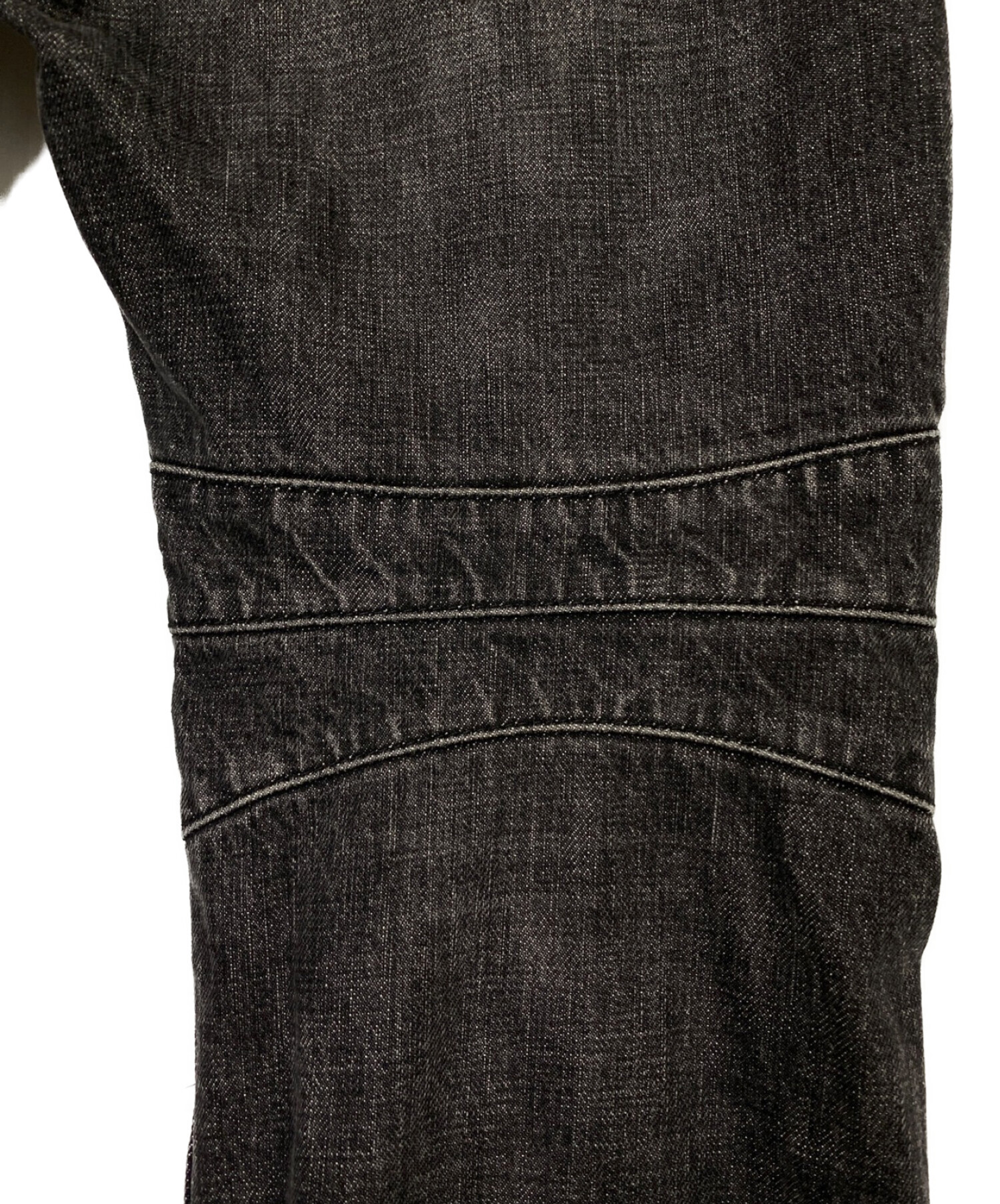 中古・古着通販】BALMAIN (バルマン) クラッシュバイカーデニム