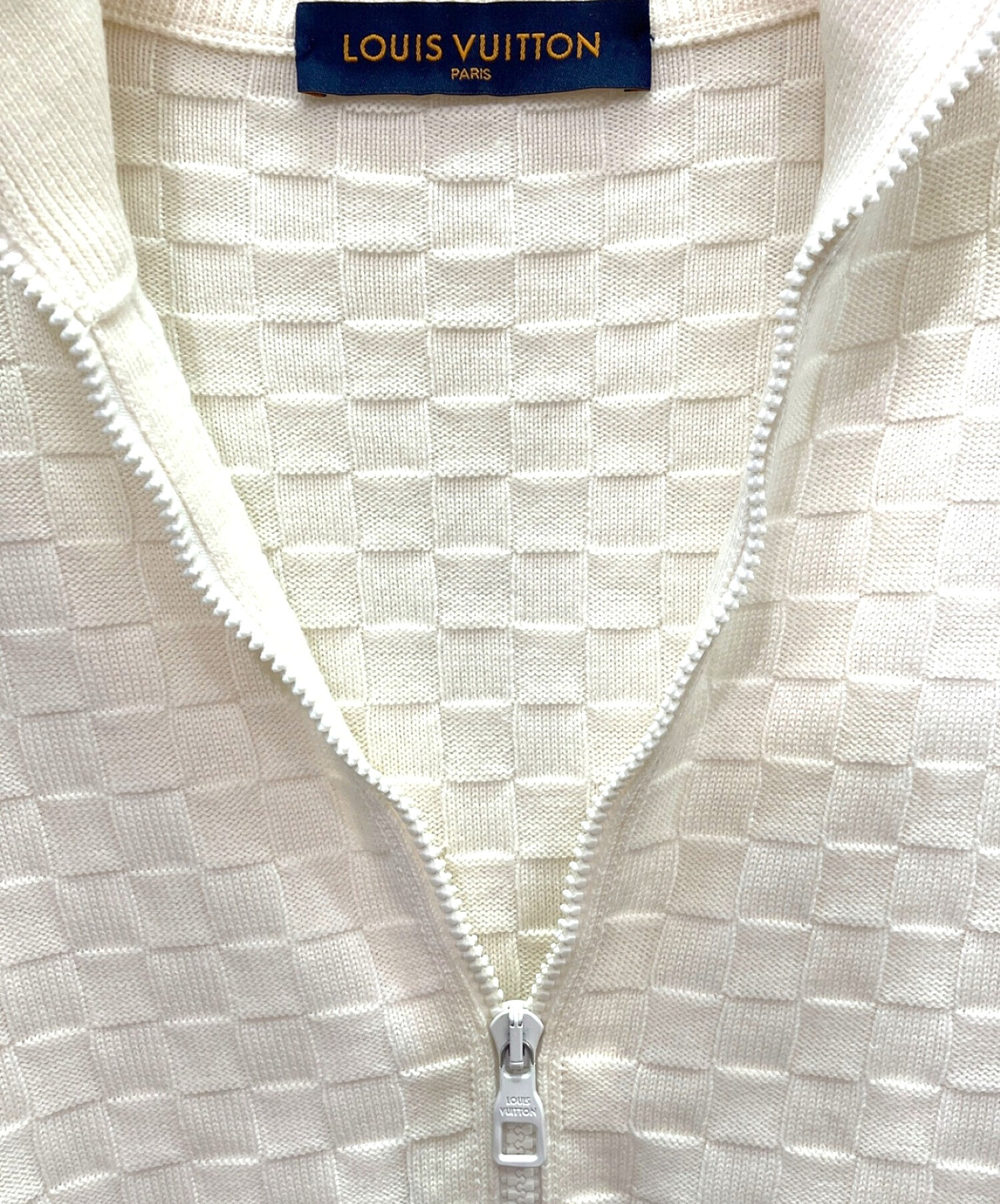 中古・古着通販】LOUIS VUITTON (ルイ ヴィトン) ダミエジップニット  