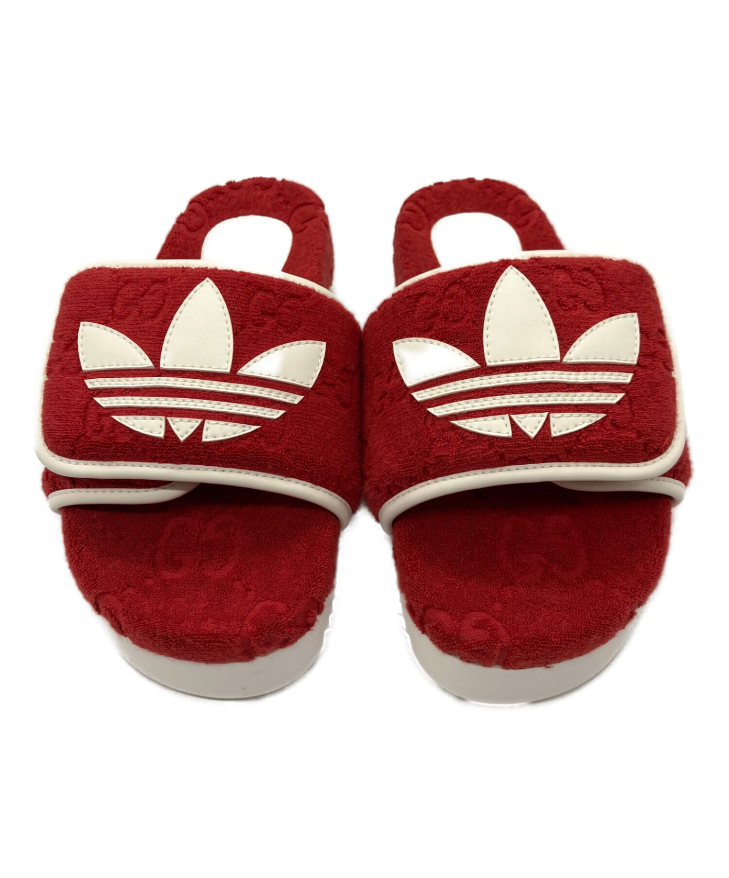 GUCCI x  シャワーサンダル レッド 中古・古着通販】GUCCI (グッチ) adidas (アディダス) GG