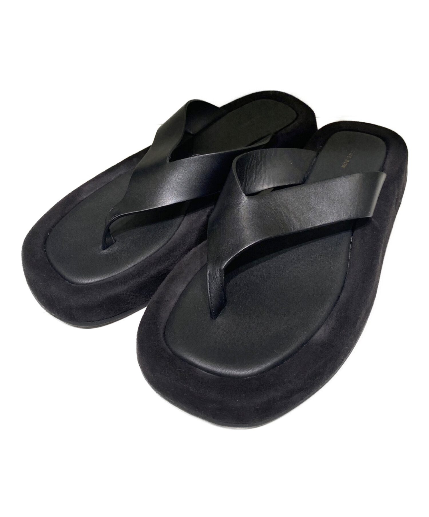 中古・古着通販】THE ROW (ザ ロウ) GINZAトングサンダル ブラック