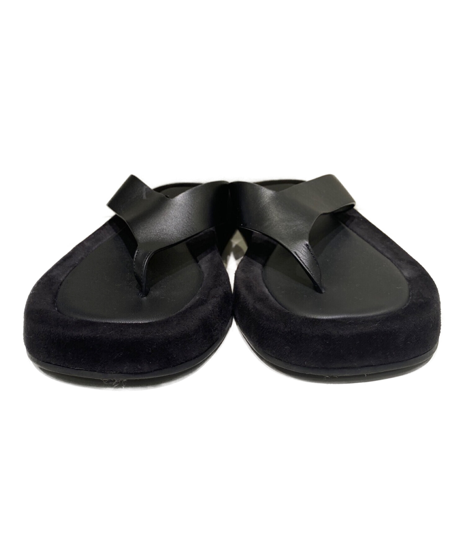 中古・古着通販】THE ROW (ザ ロウ) GINZAトングサンダル ブラック