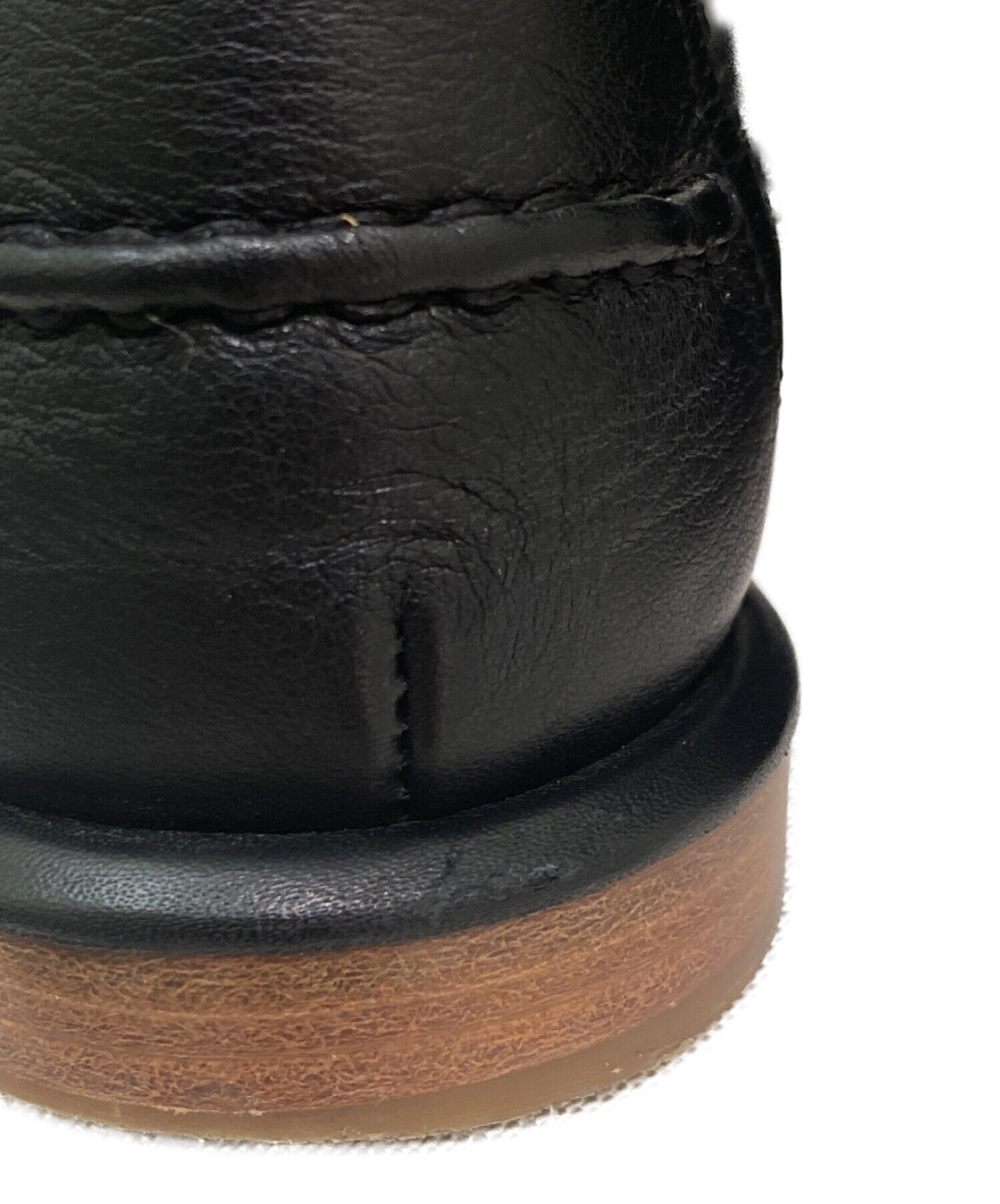 中古・古着通販】LOEWE (ロエベ) ローファーブーツ ブラック サイズ:38