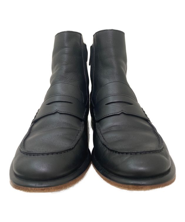 中古・古着通販】LOEWE (ロエベ) ローファーブーツ ブラック サイズ:38
